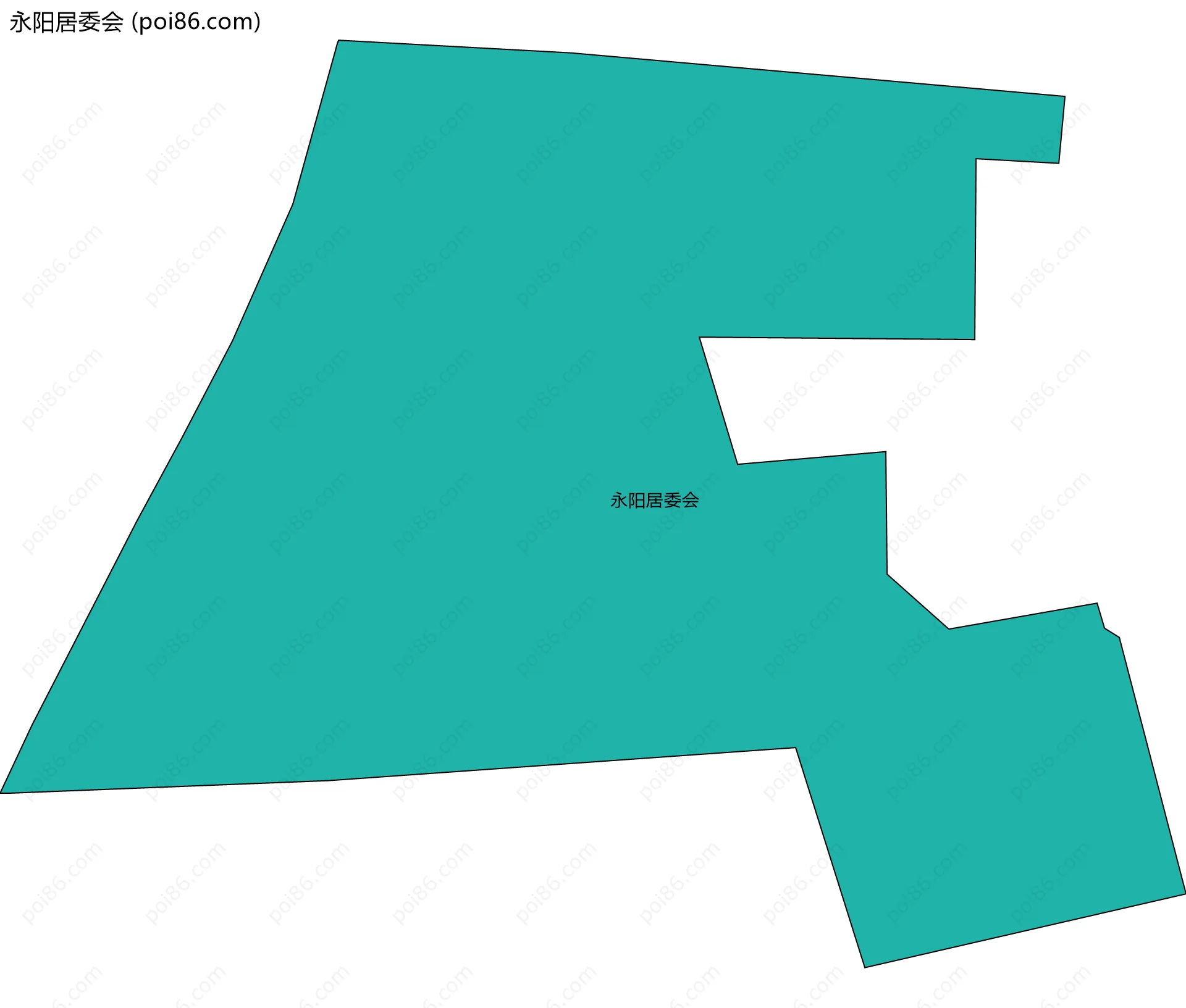 永阳居委会边界地图