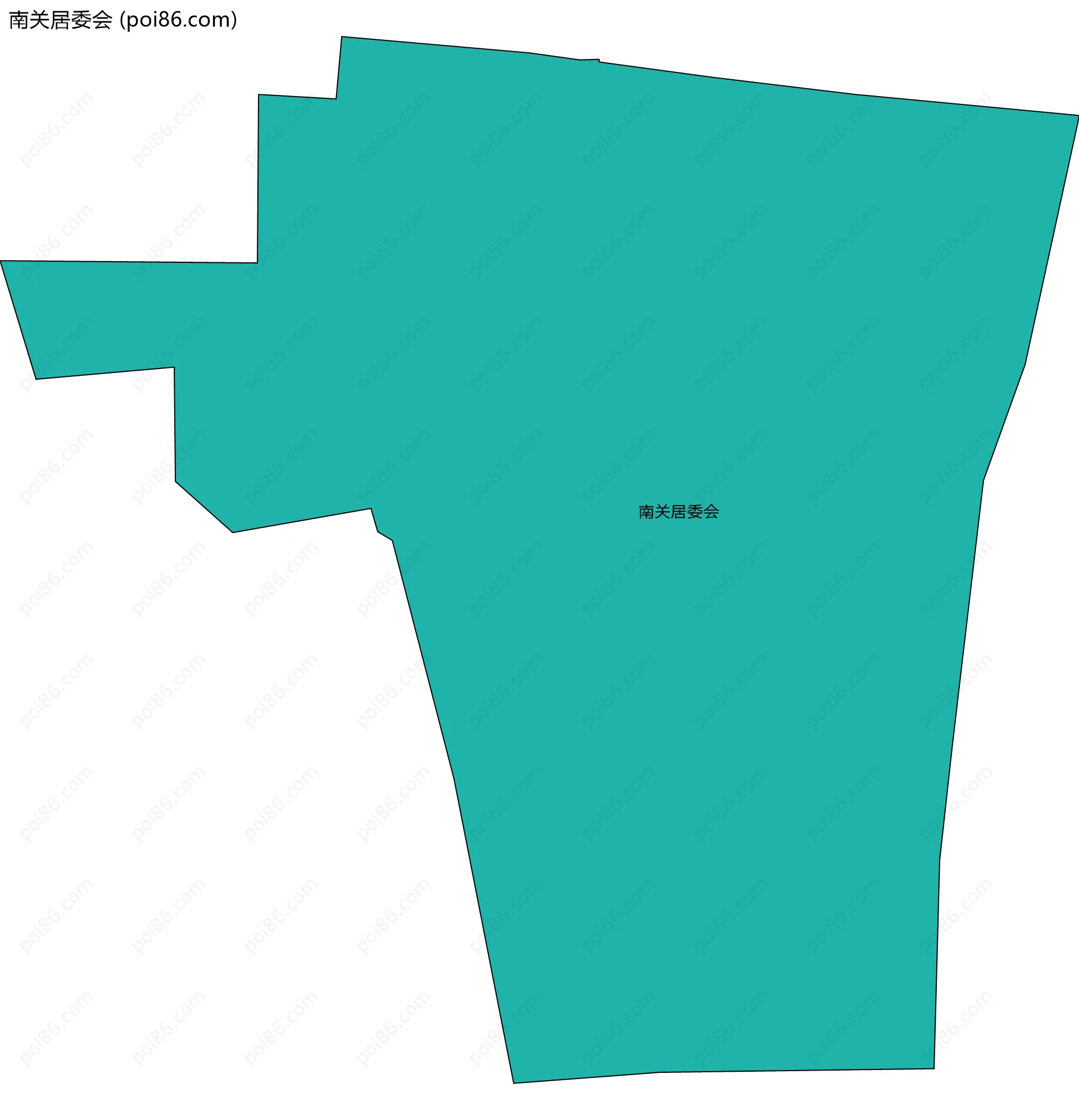 南关居委会边界地图