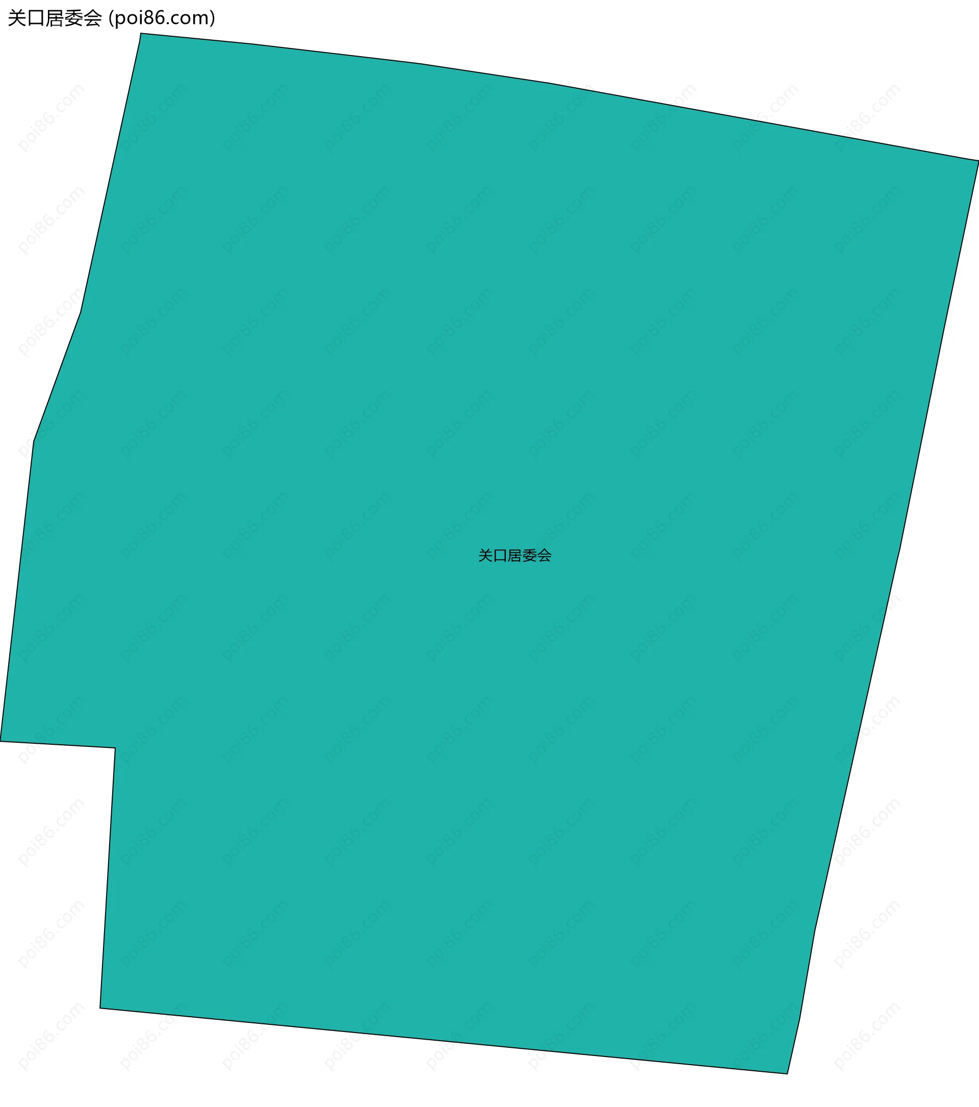 关口居委会边界地图