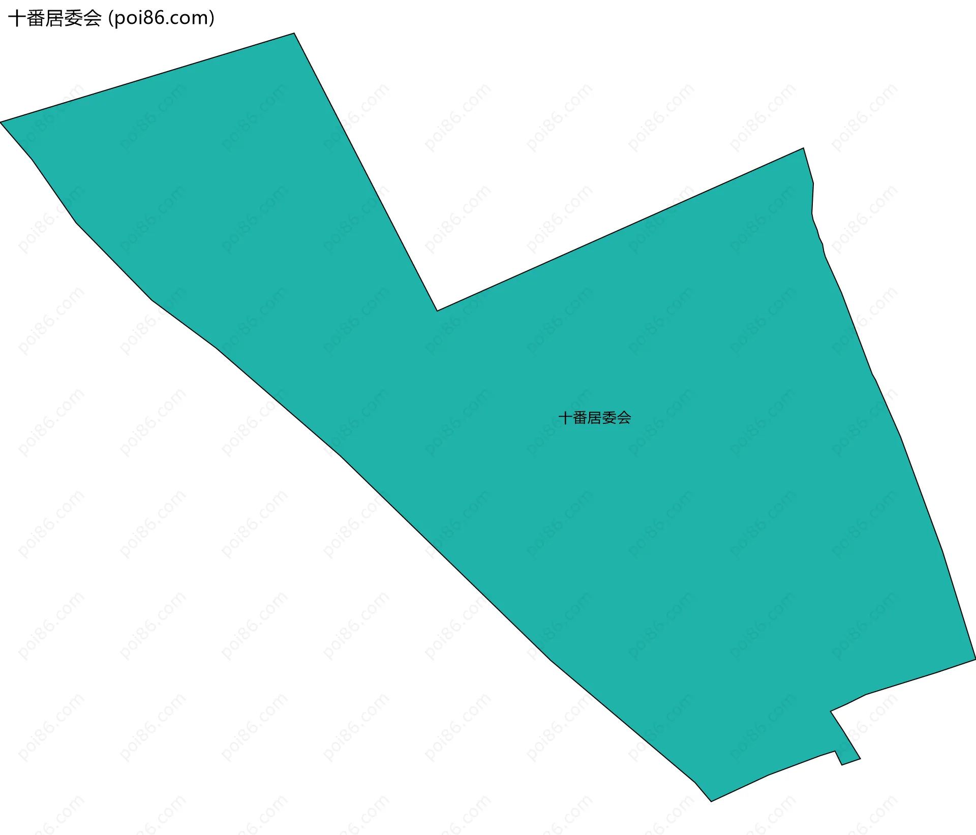 十番居委会边界地图