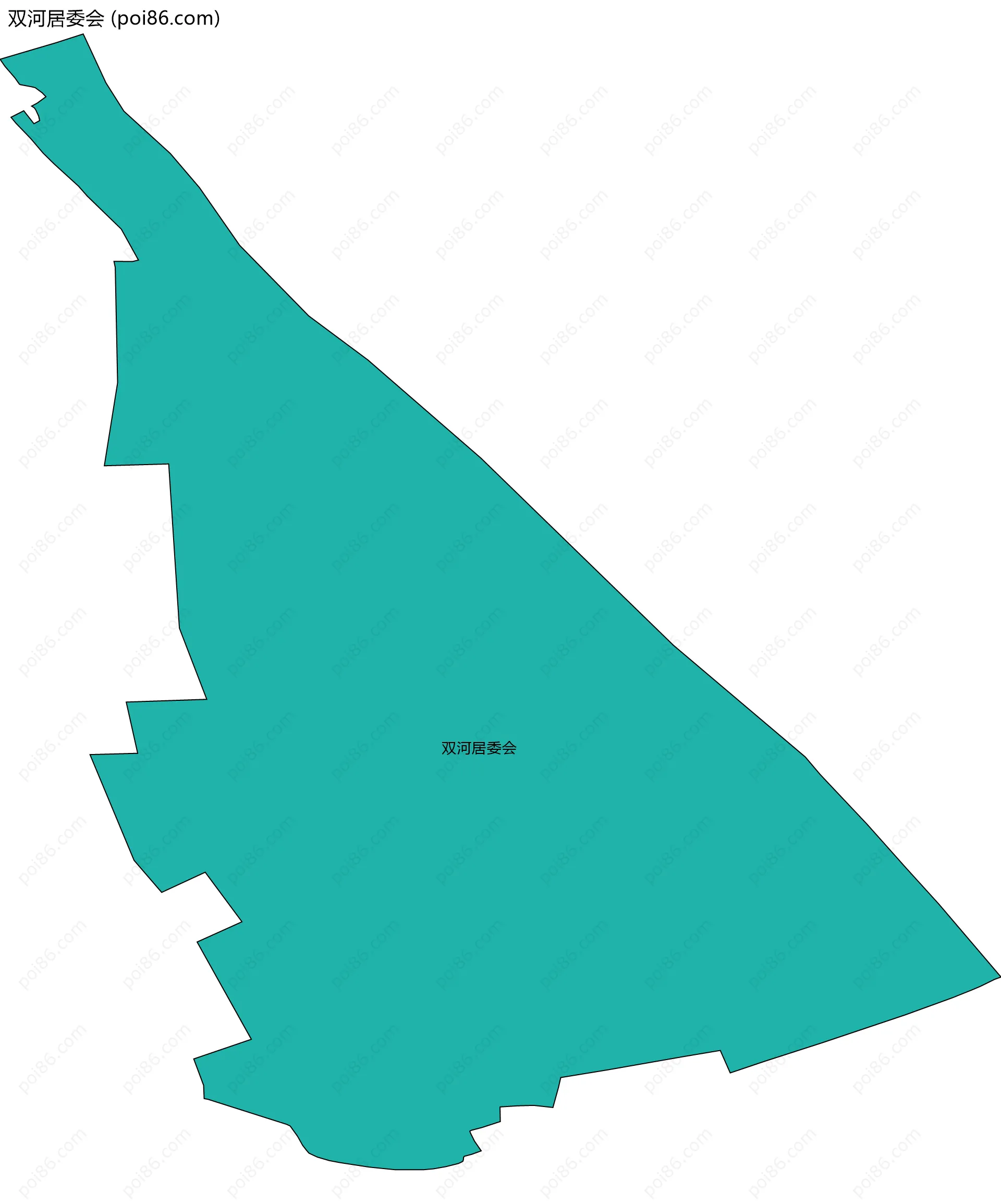 双河居委会边界地图