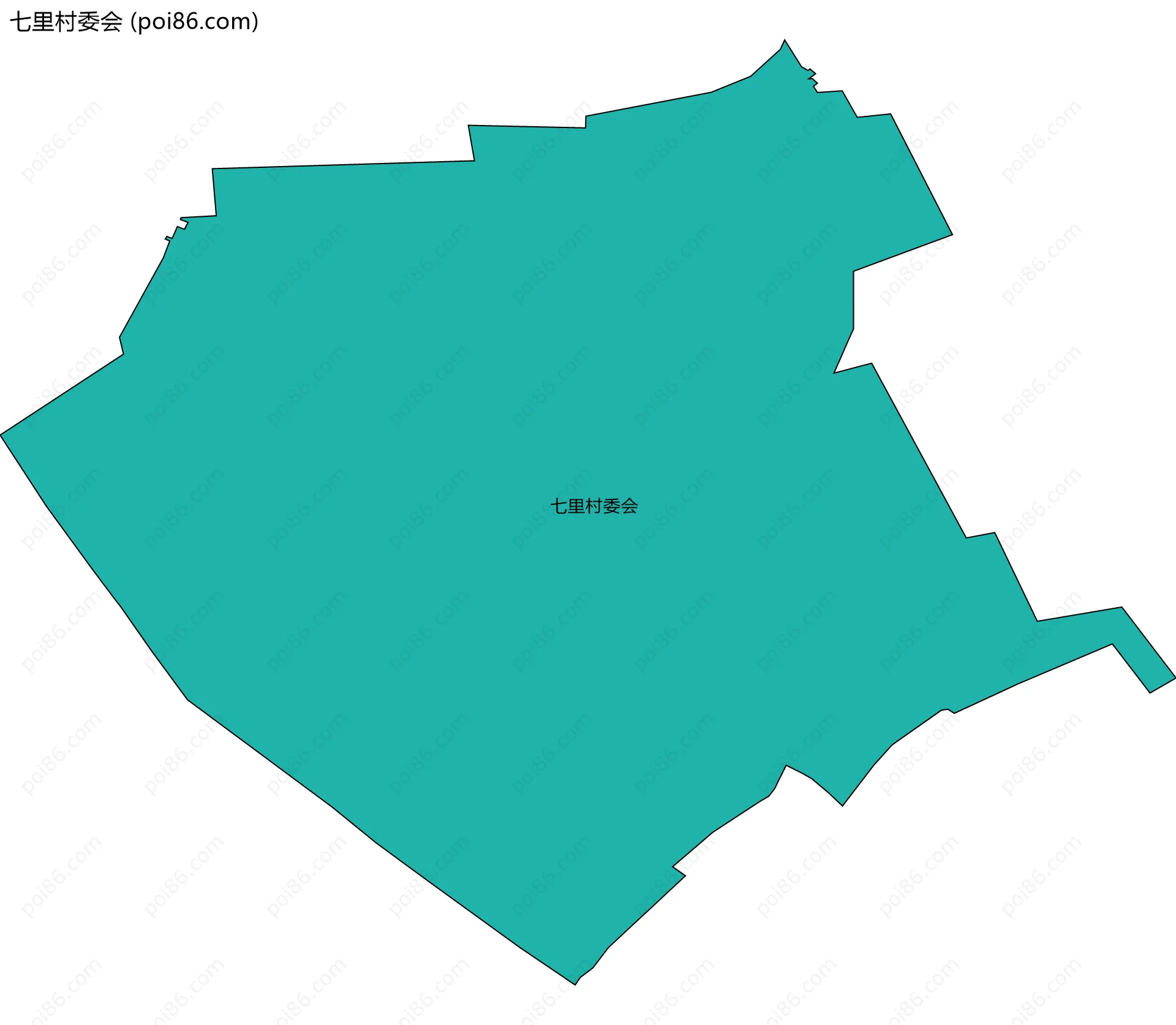 七里村委会边界地图