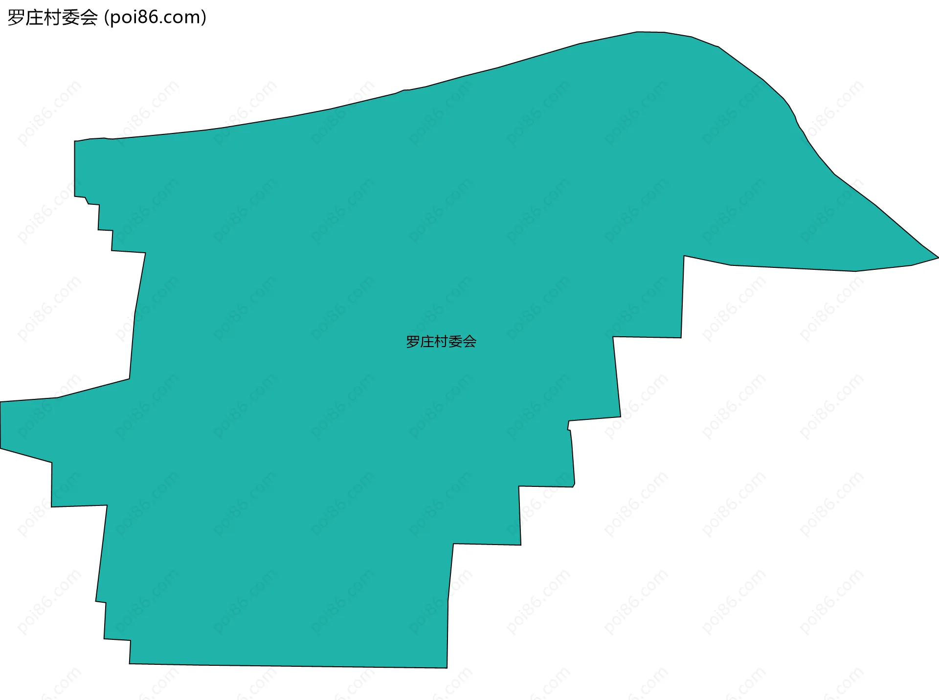 罗庄村委会边界地图