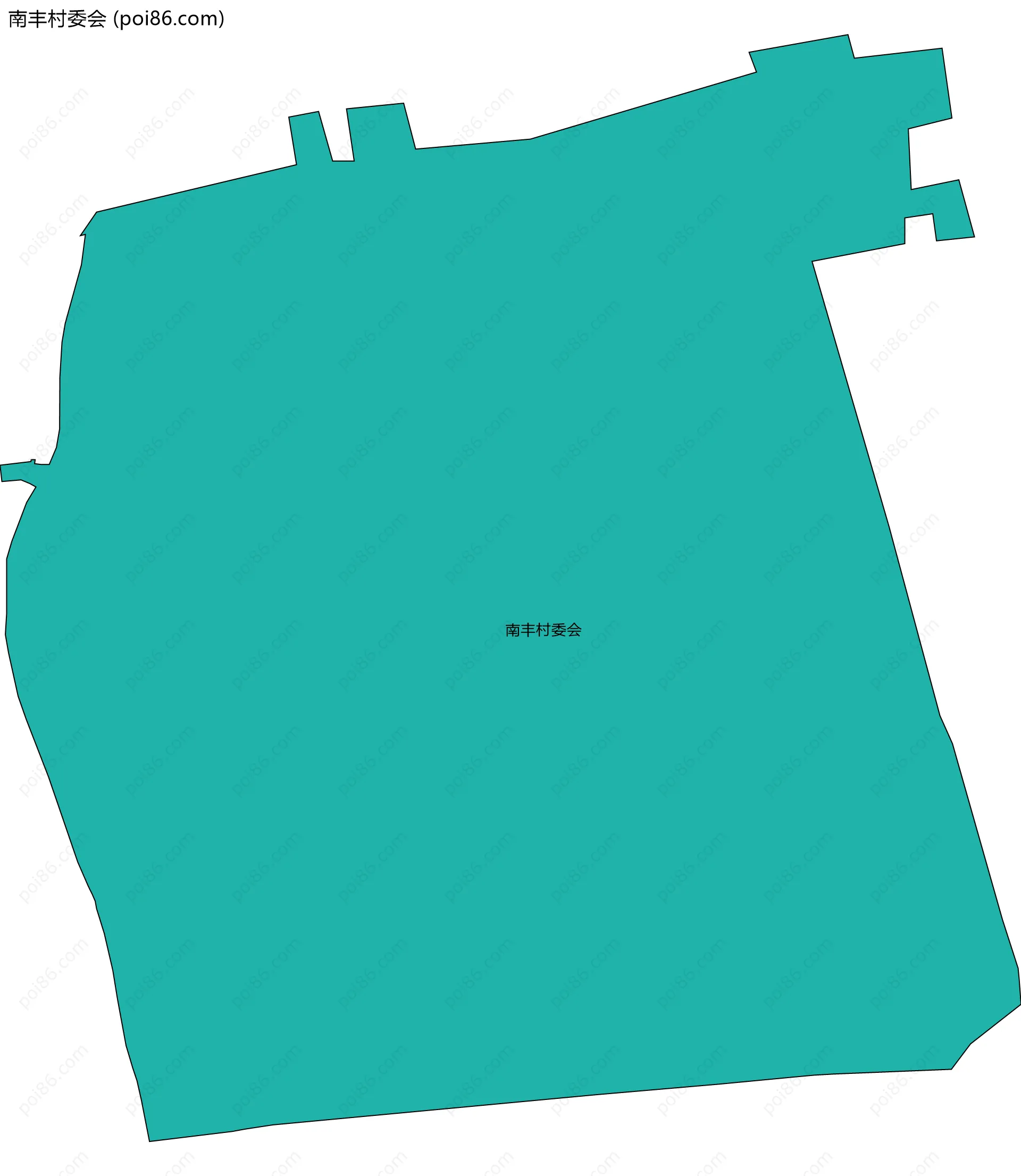 南丰村委会边界地图