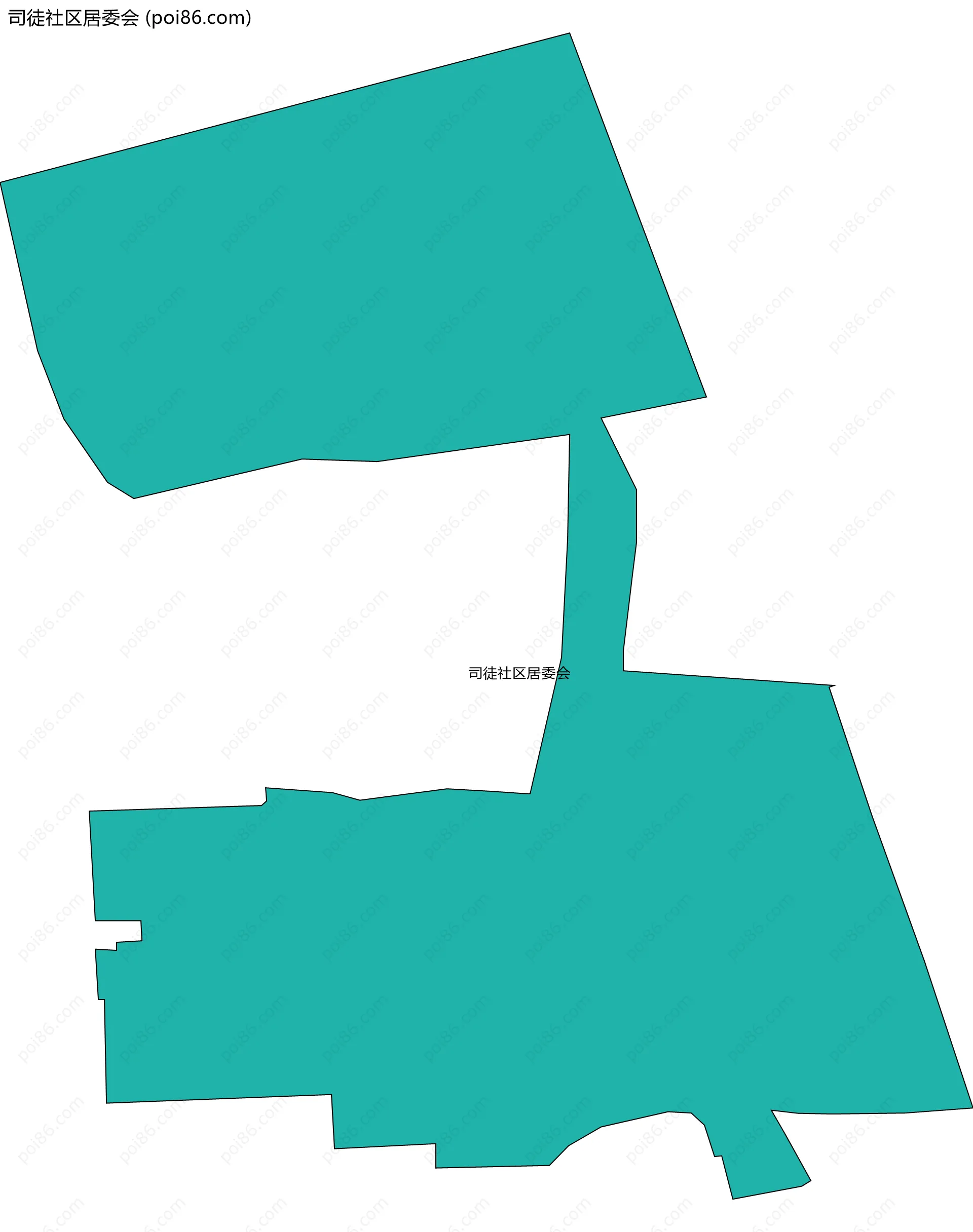 司徒社区居委会边界地图