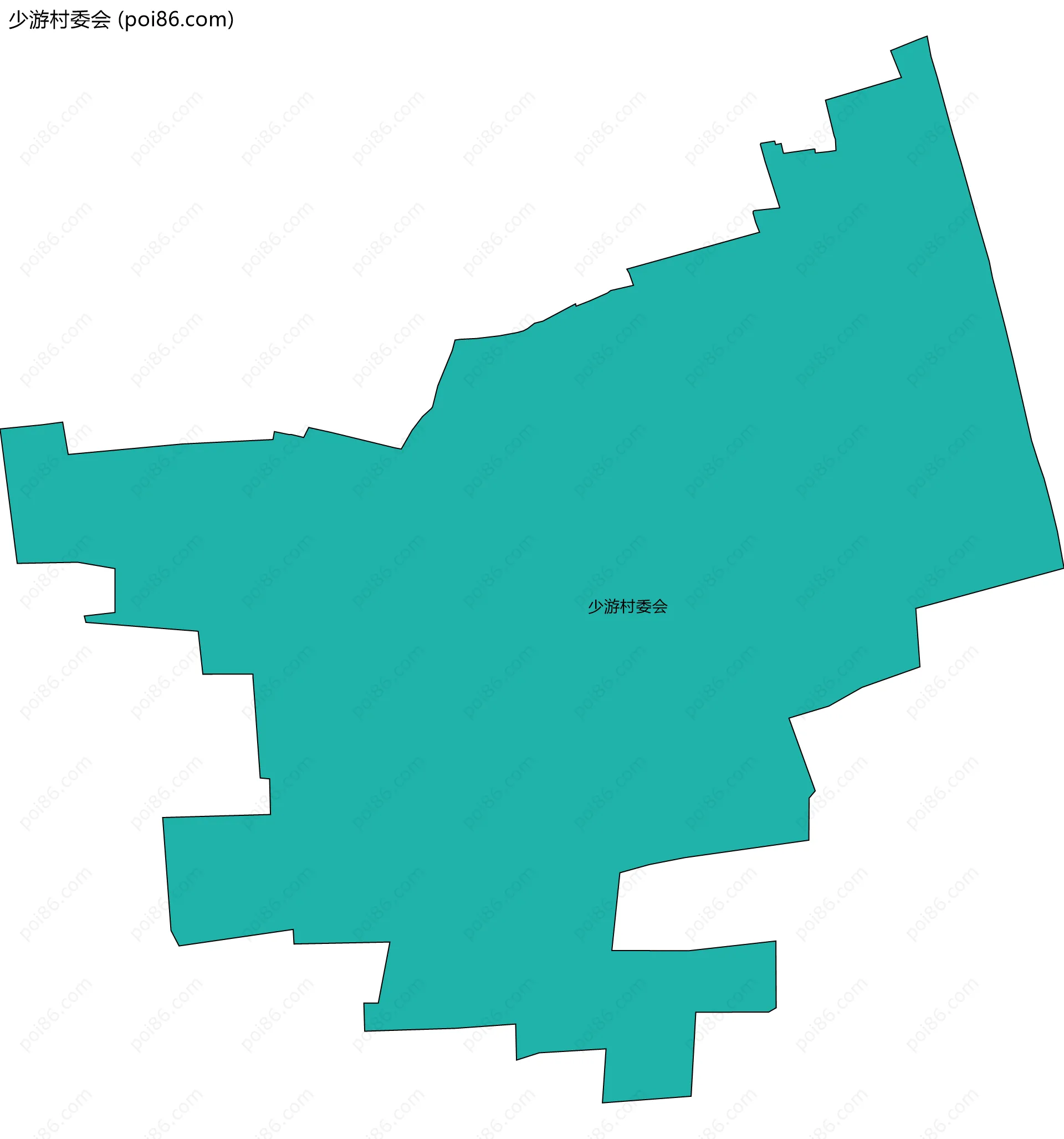 少游村委会边界地图