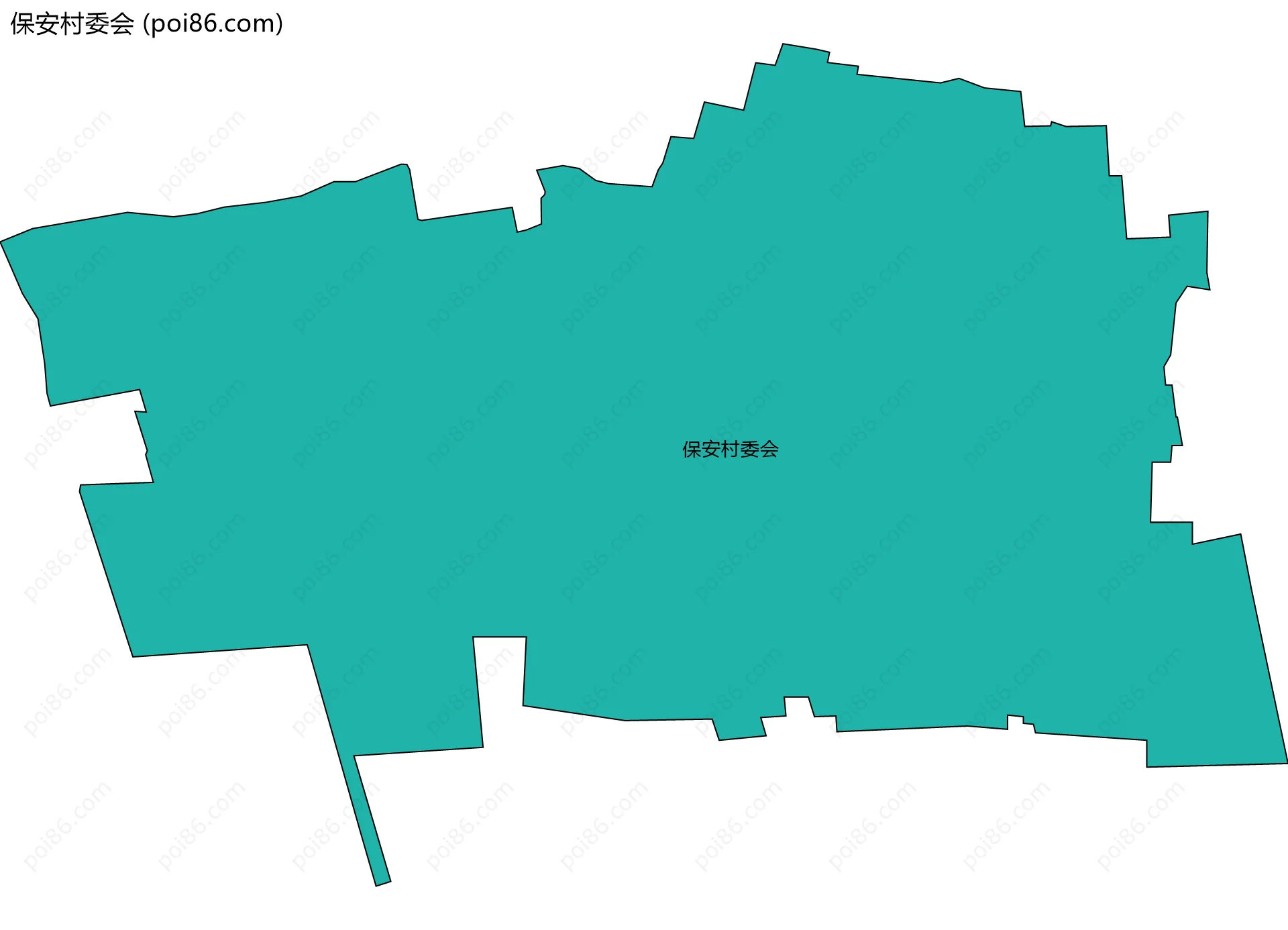 保安村委会边界地图
