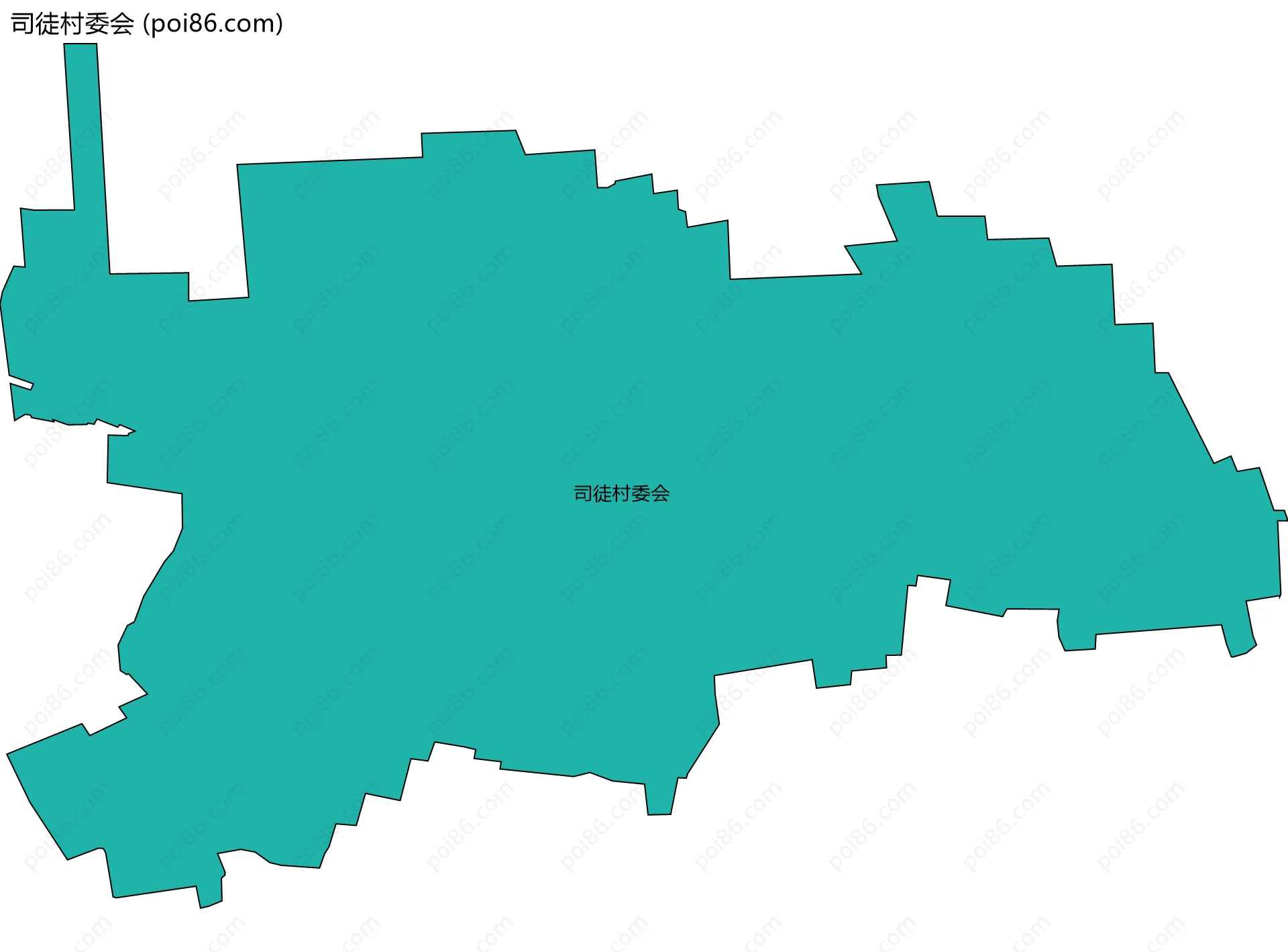 司徒村委会边界地图