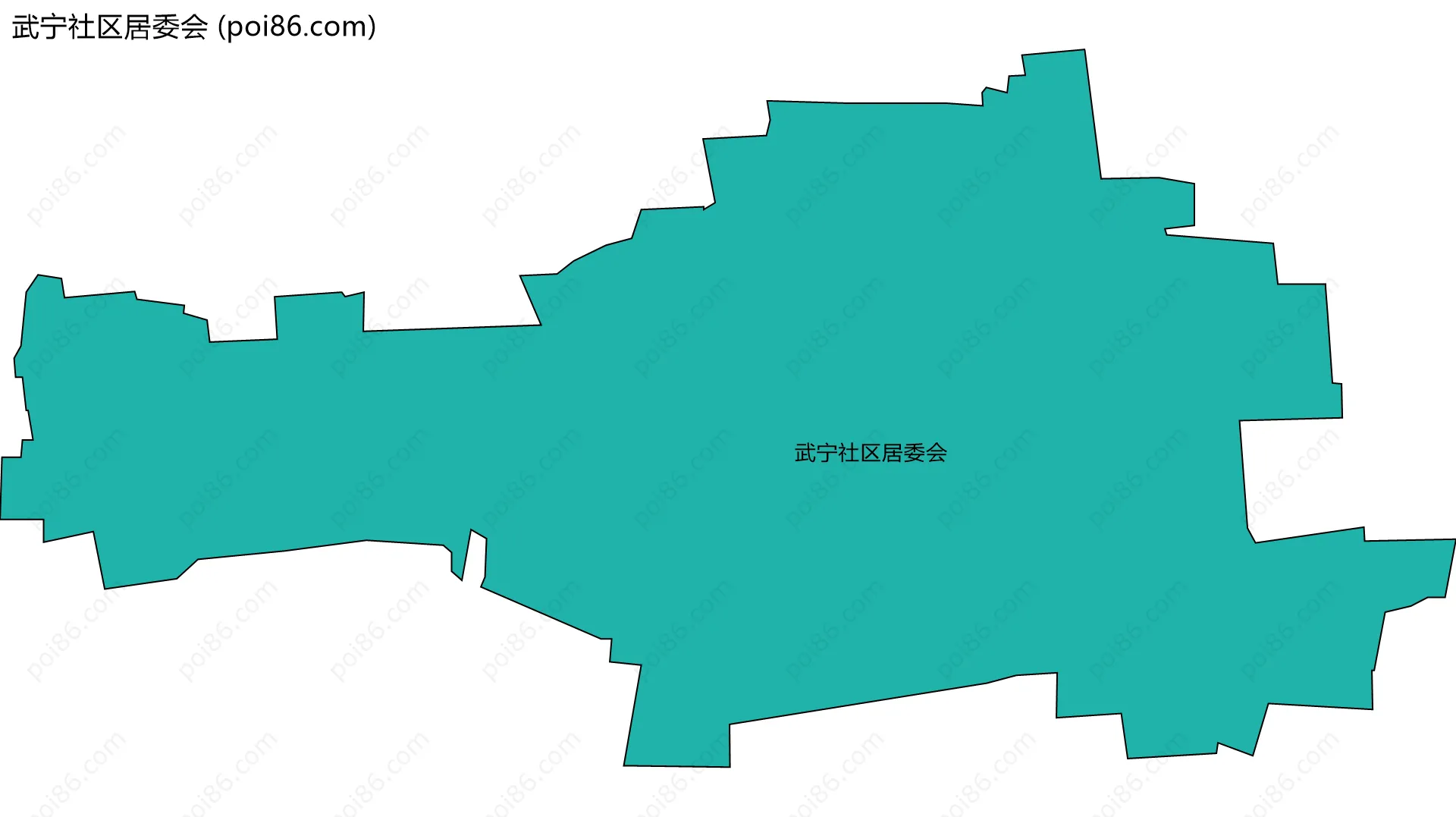 武宁社区居委会边界地图