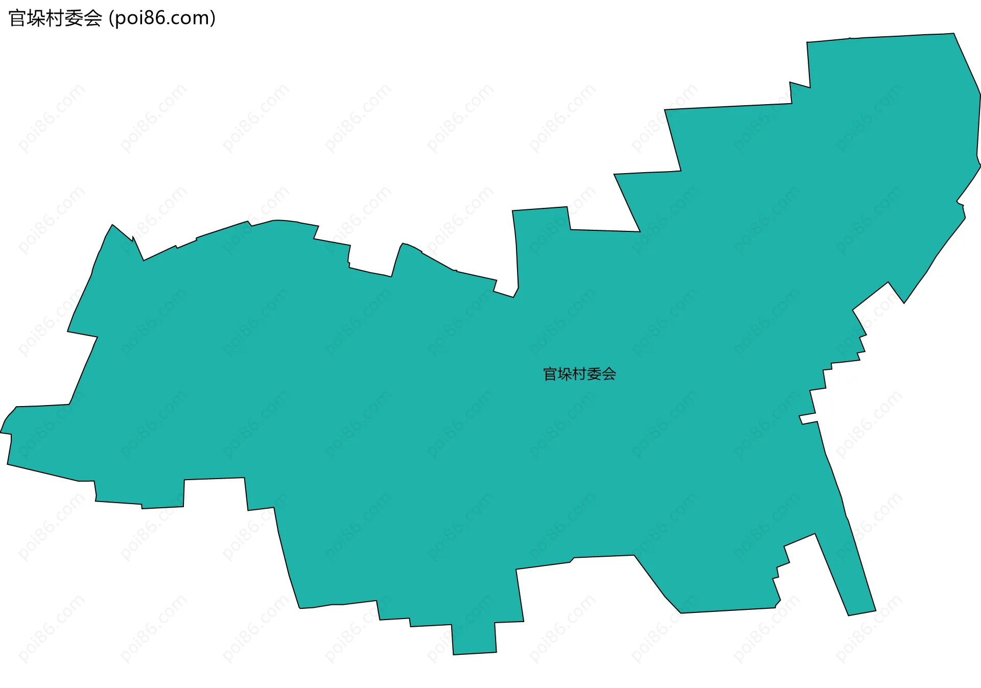 官垛村委会边界地图