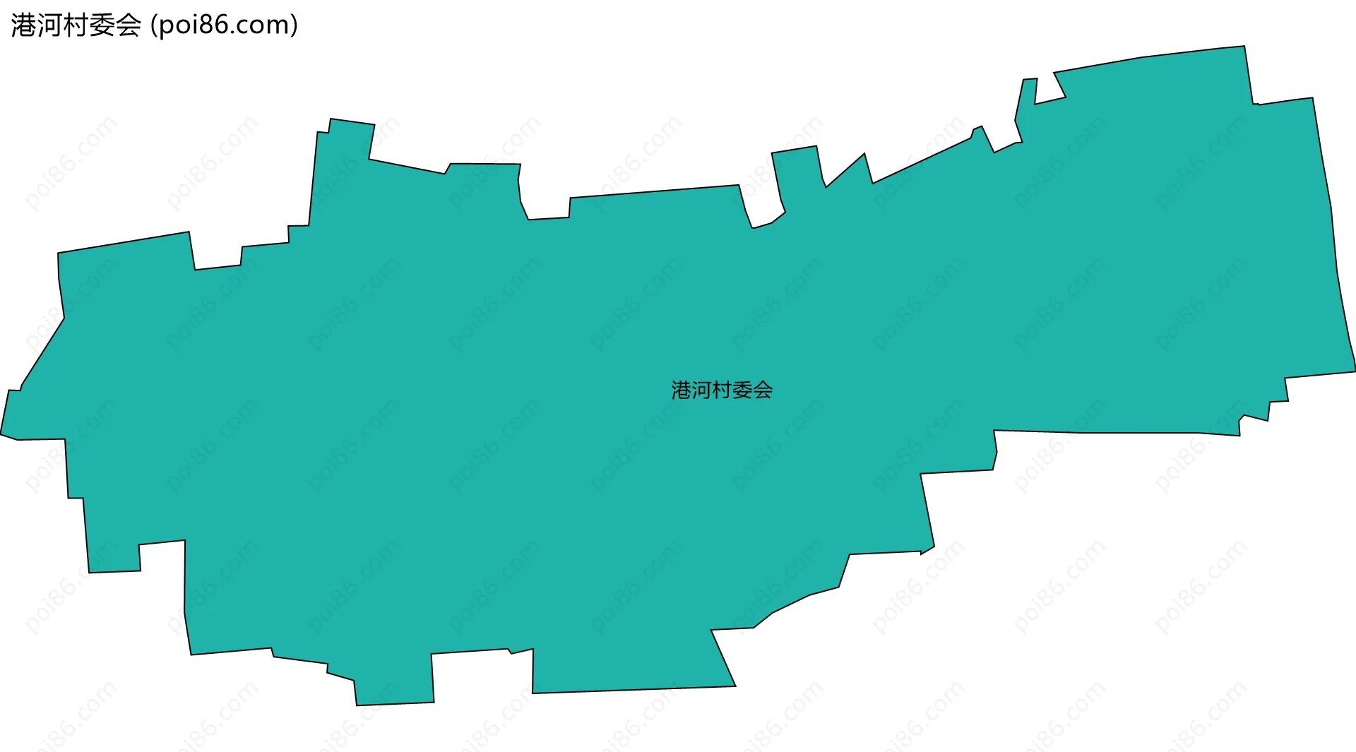 港河村委会边界地图