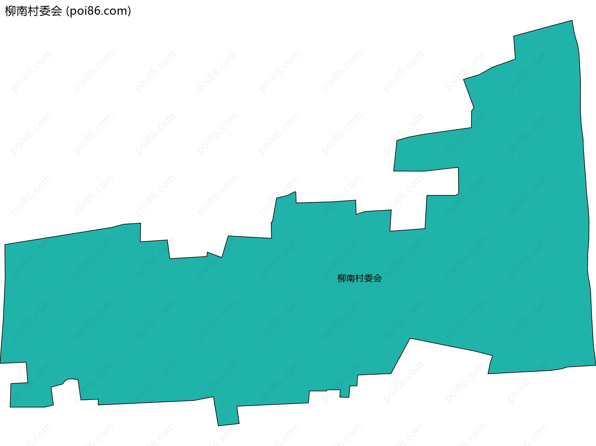 柳南村委会边界地图