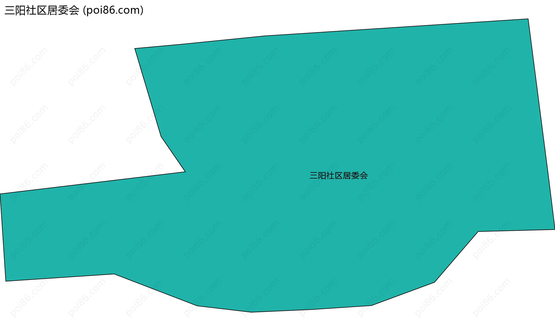 三阳社区居委会边界地图