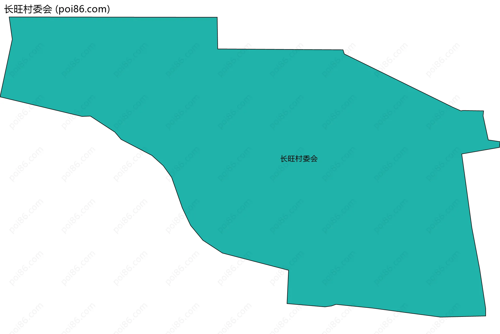 长旺村委会边界地图