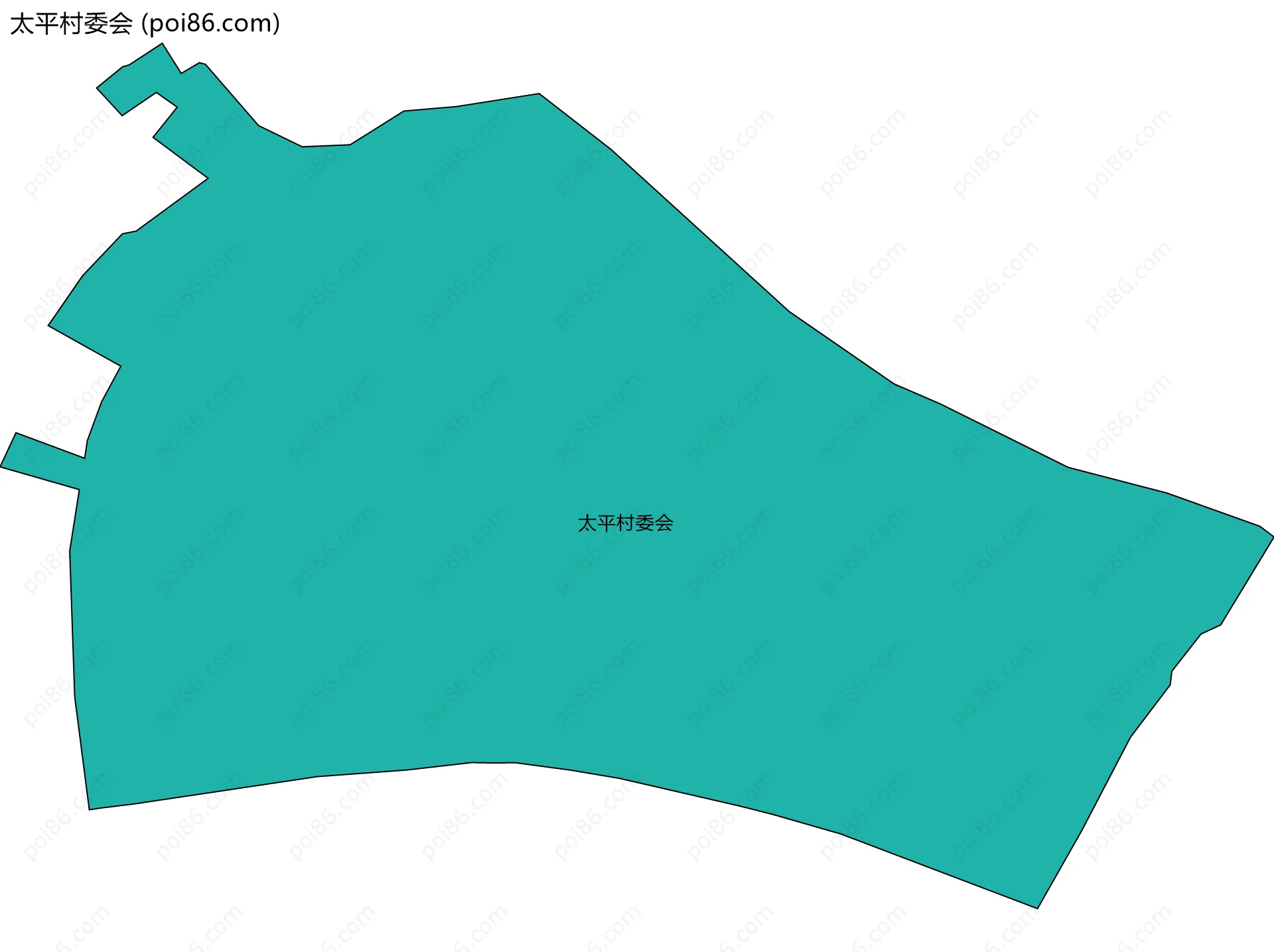 太平村委会边界地图