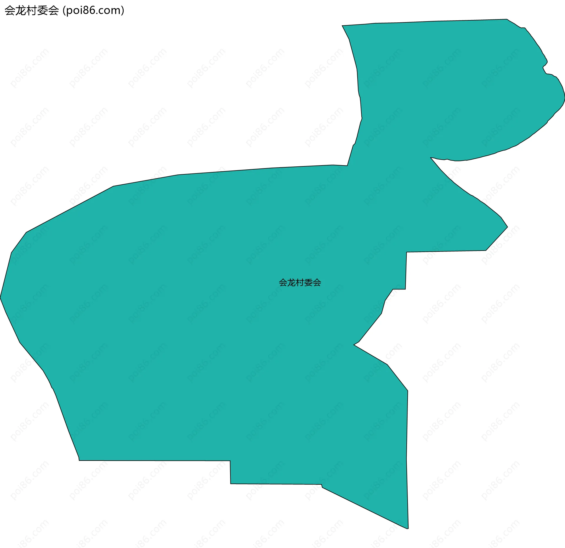 会龙村委会边界地图