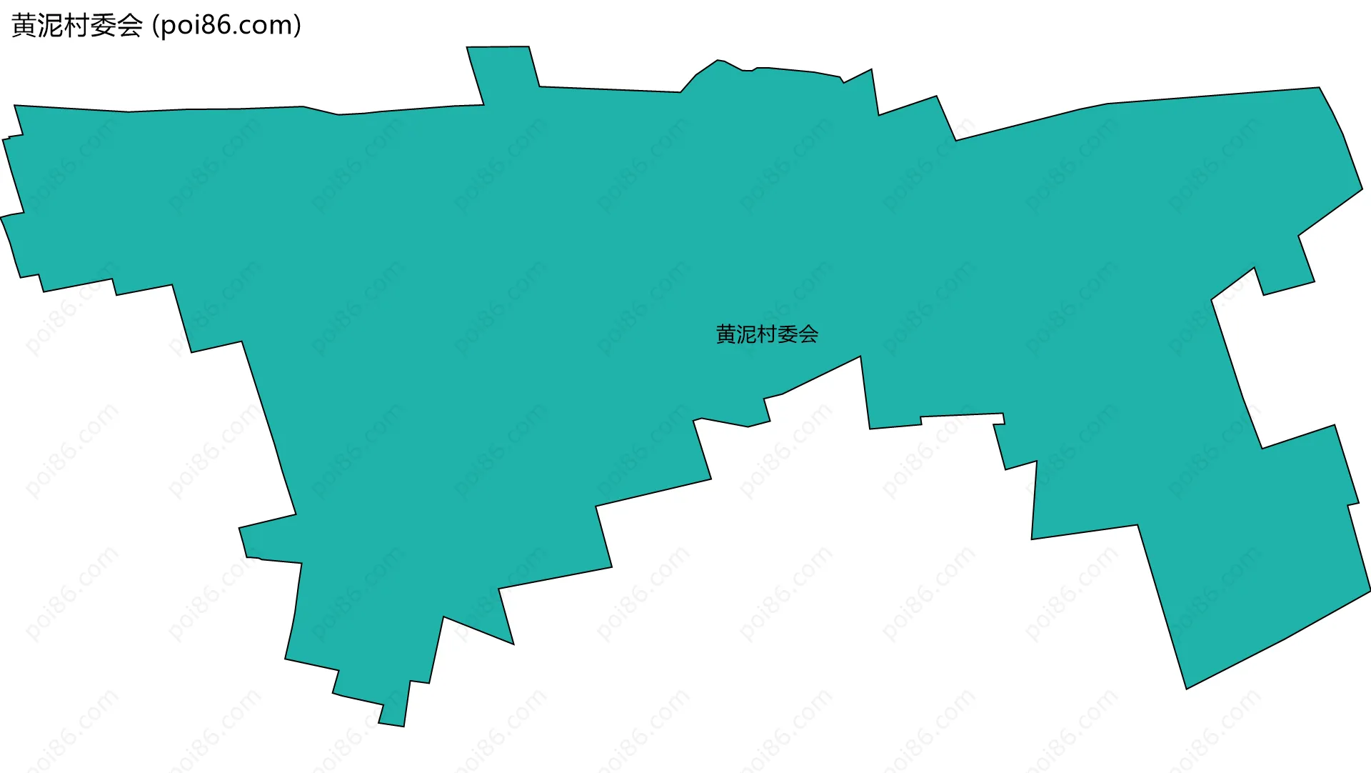 黄泥村委会边界地图