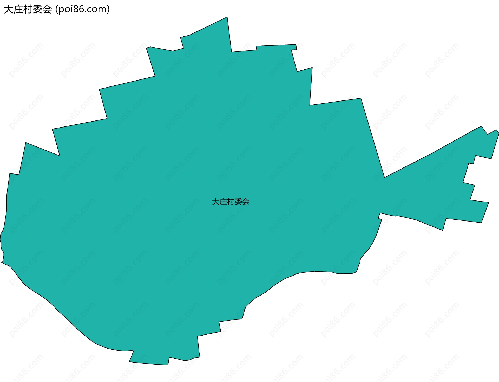 大庄村委会边界地图