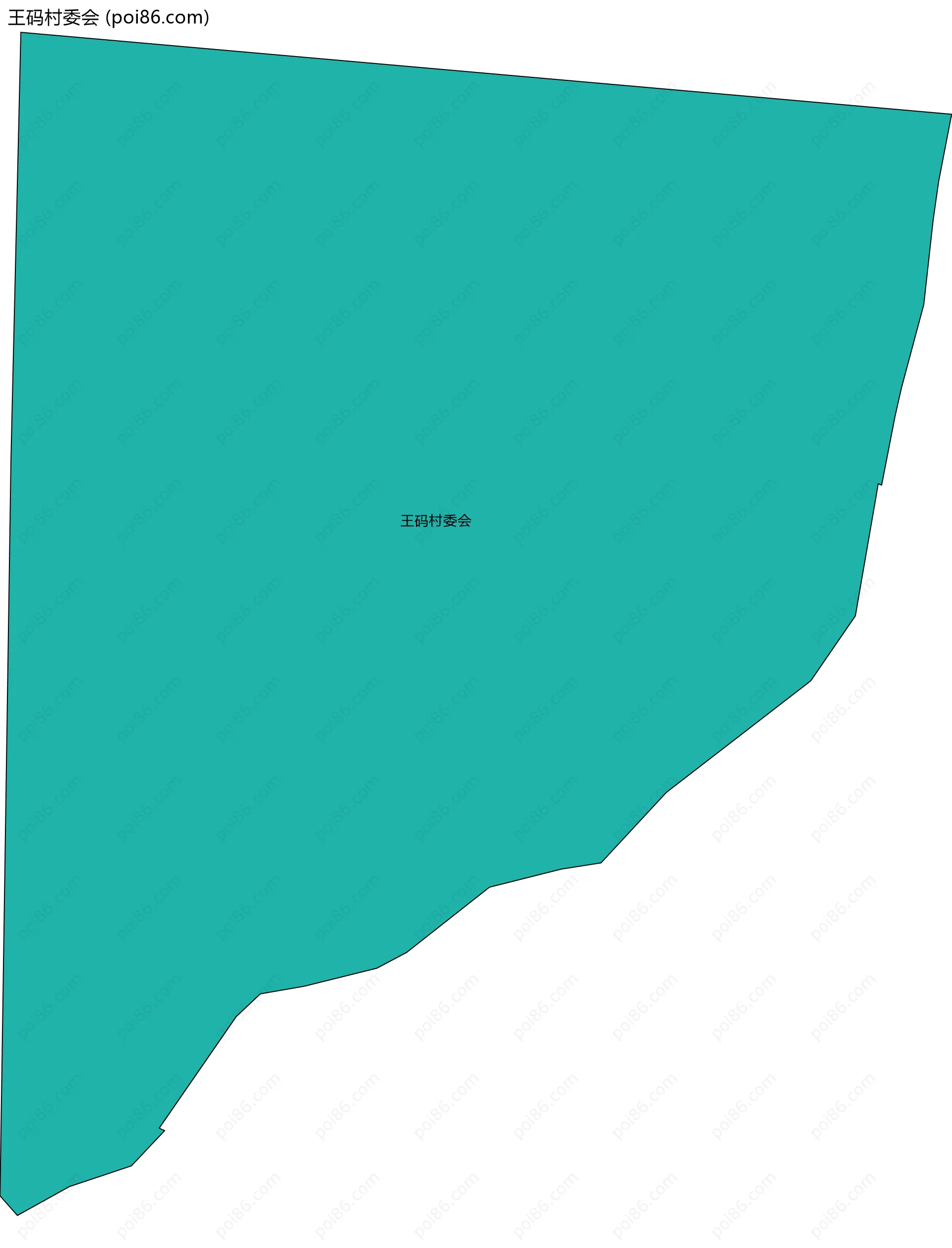 王码村委会边界地图