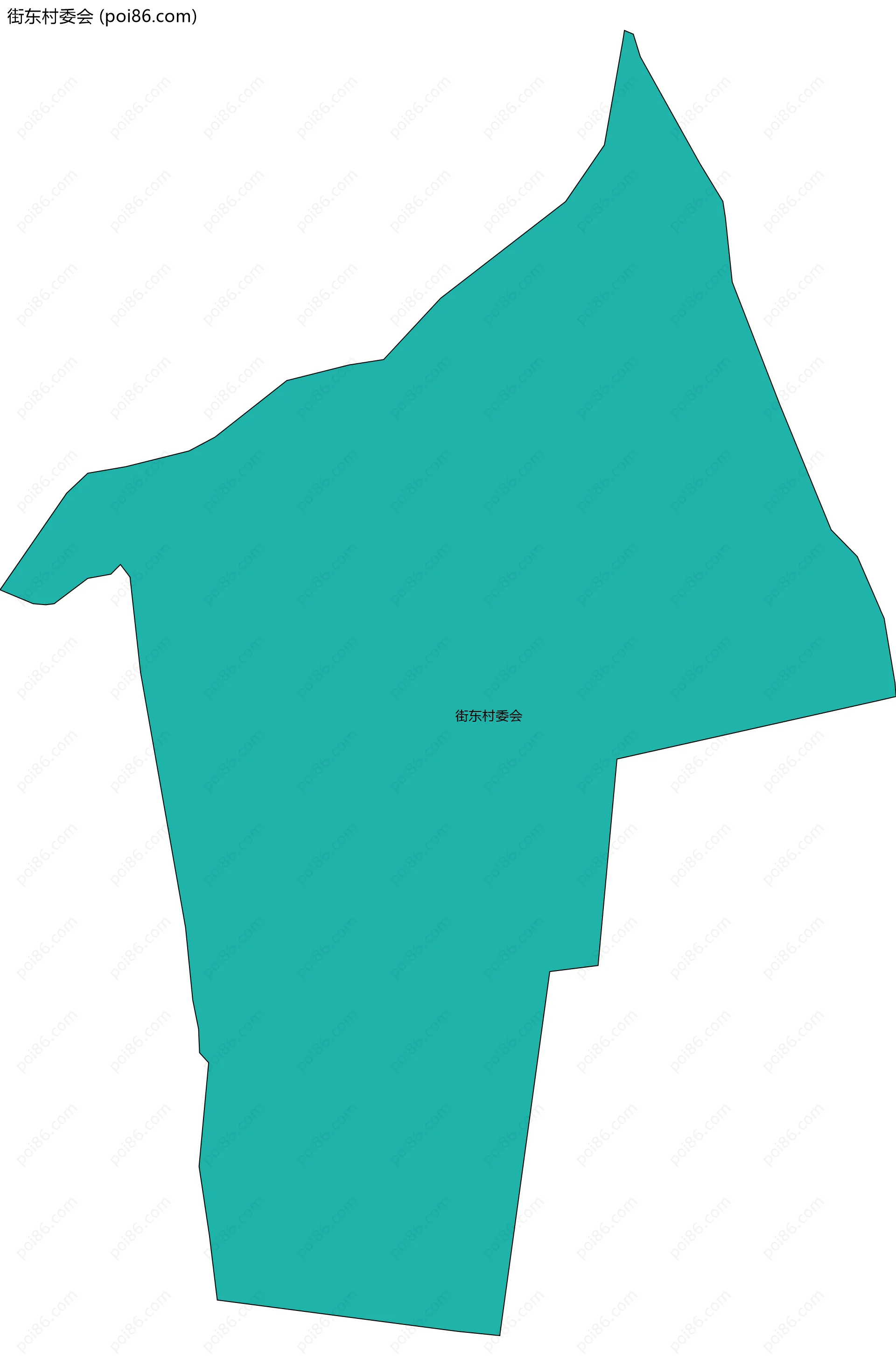 街东村委会边界地图