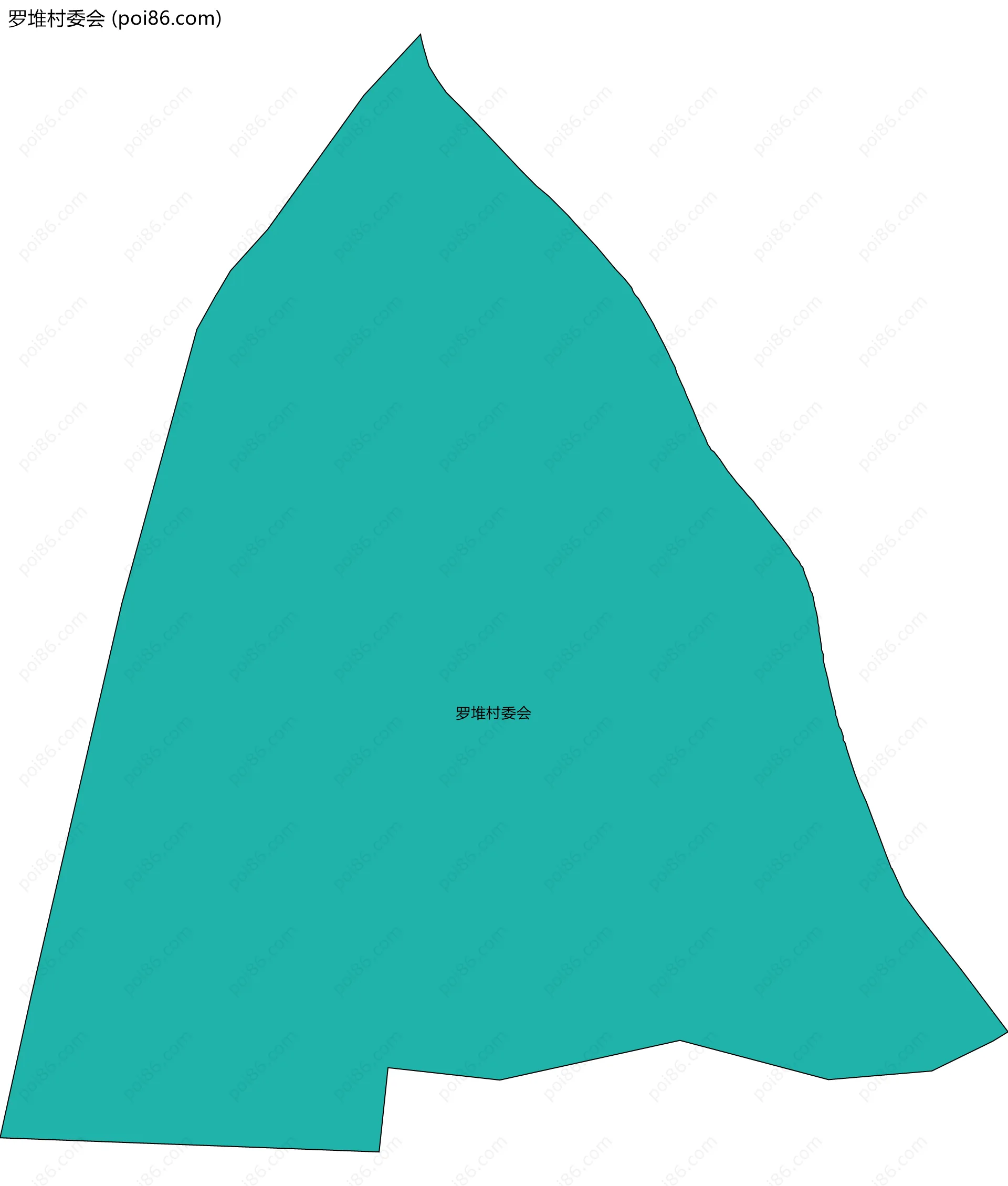 罗堆村委会边界地图