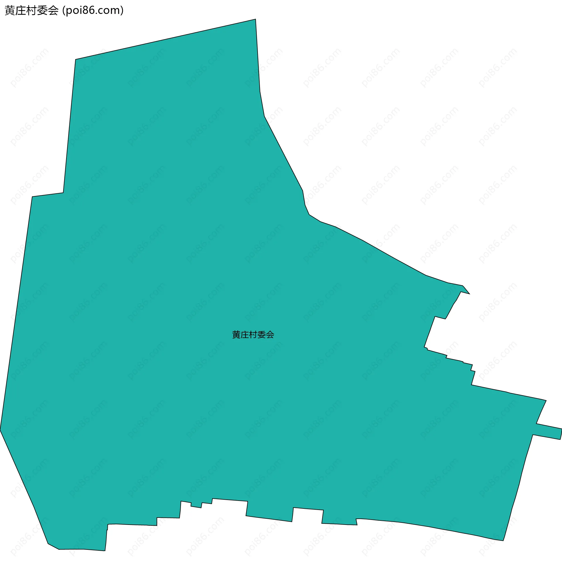 黄庄村委会边界地图