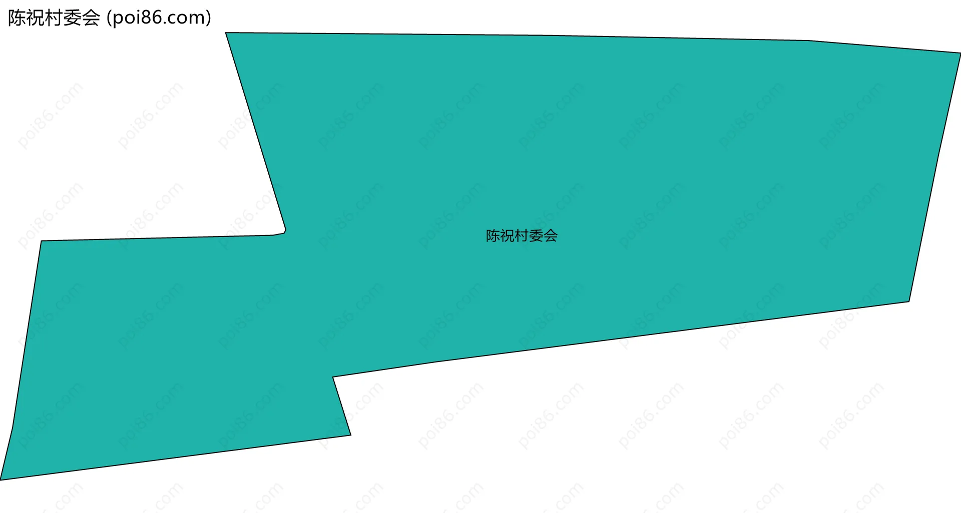 陈祝村委会边界地图