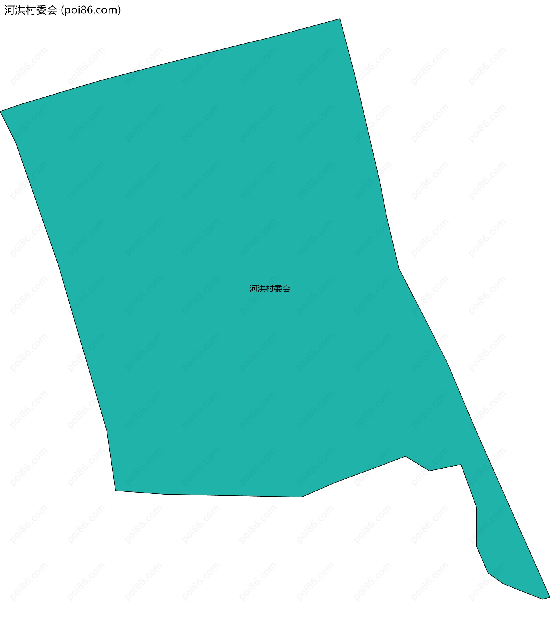 河洪村委会边界地图