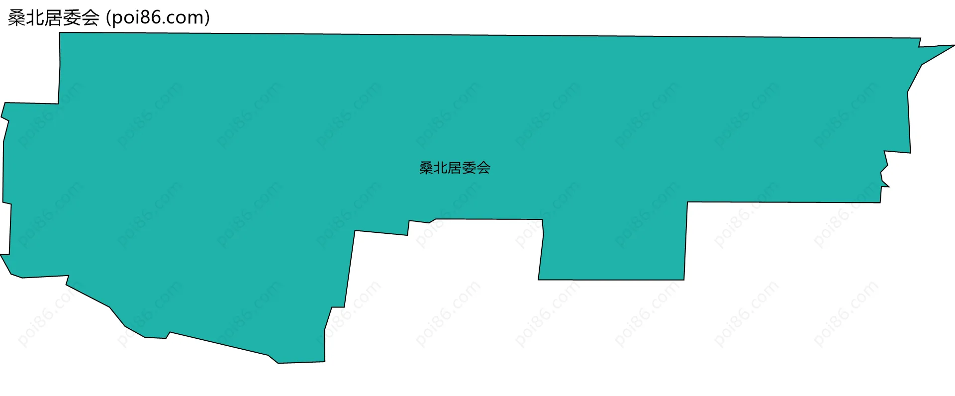 桑北居委会边界地图