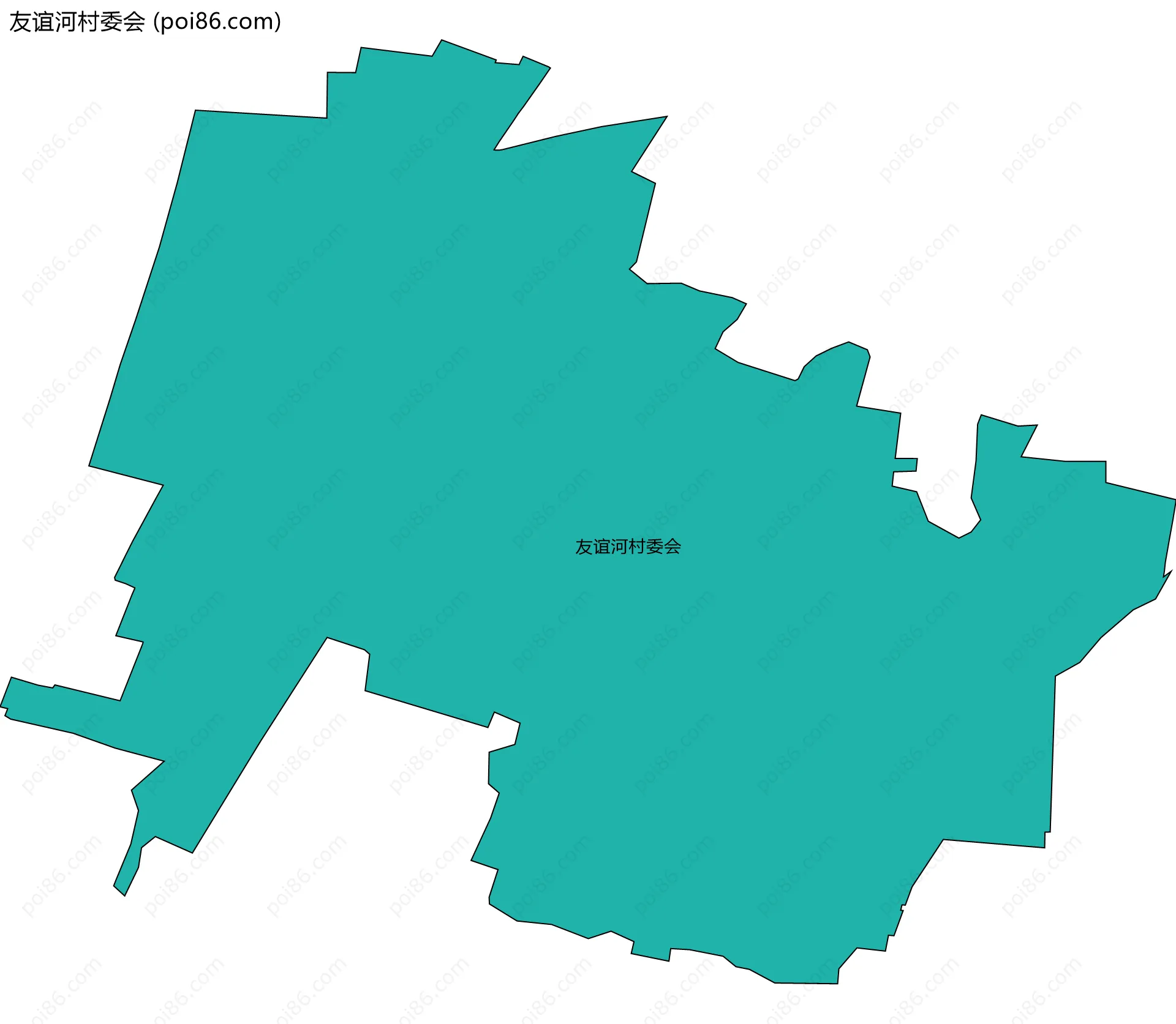 友谊河村委会边界地图
