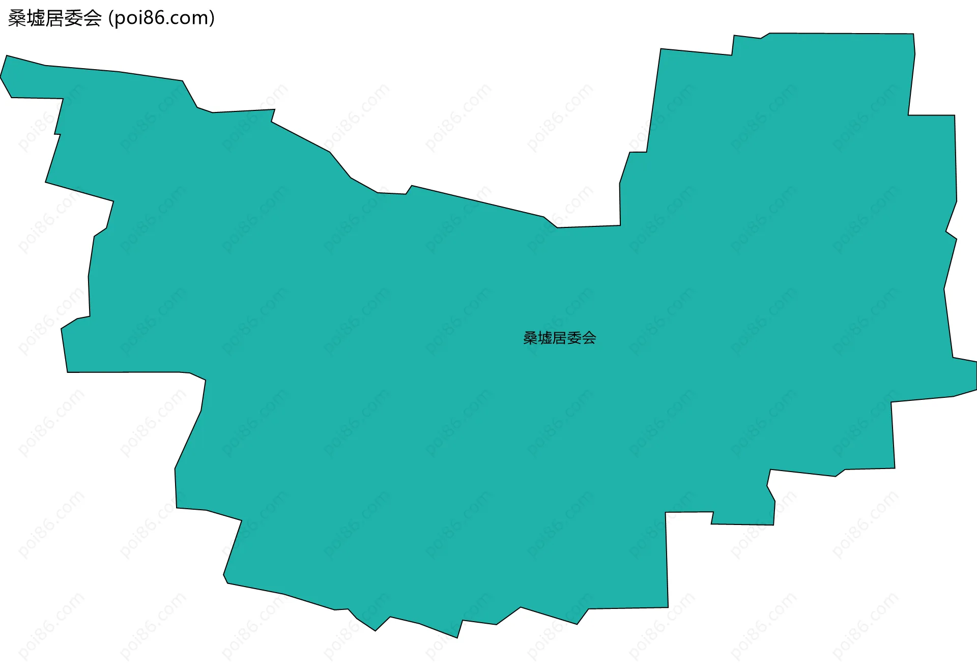 桑墟居委会边界地图