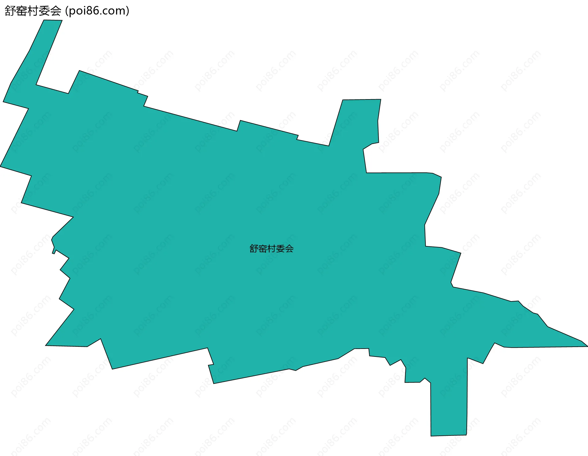 舒窑村委会边界地图