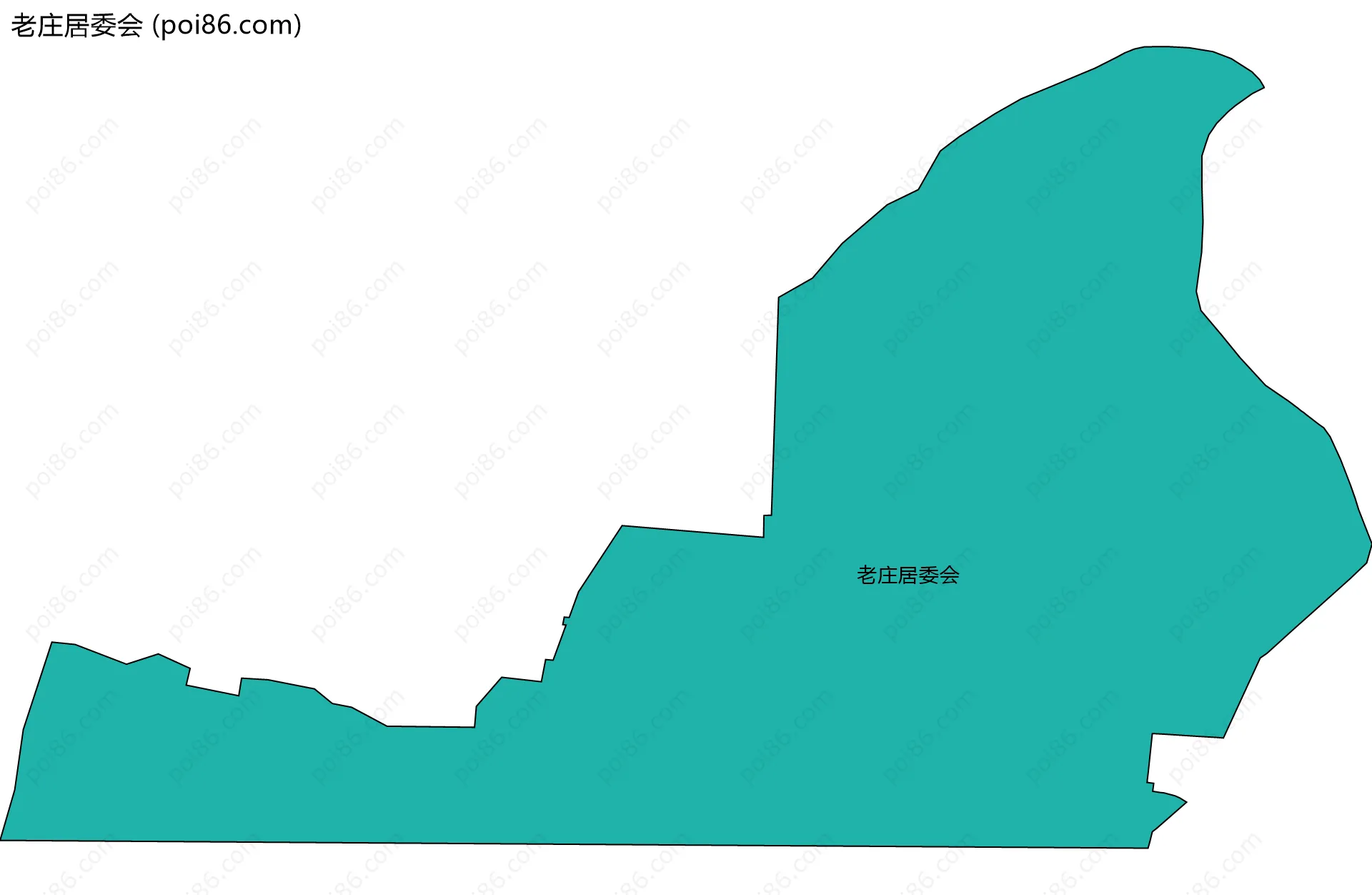 老庄居委会边界地图