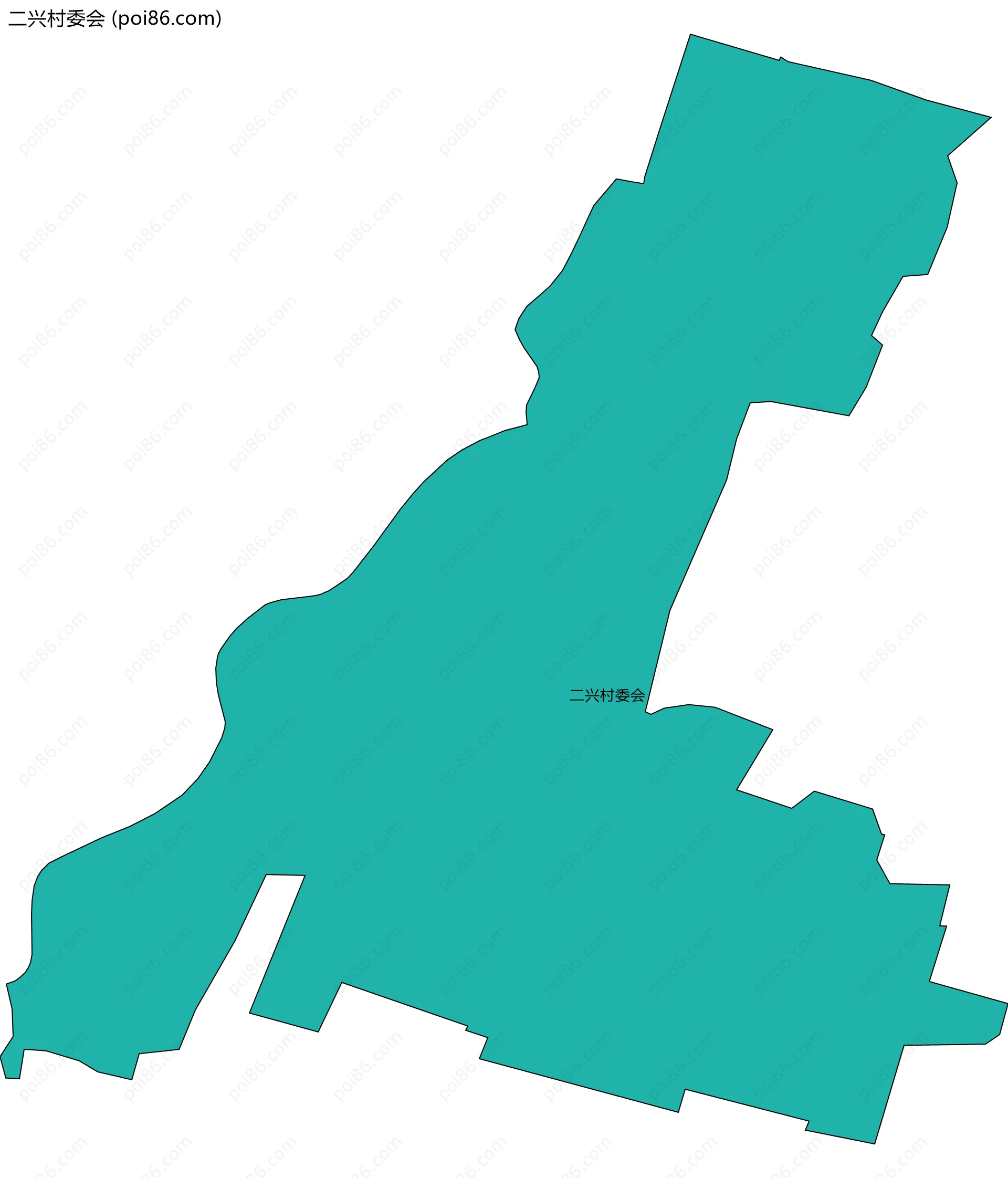 二兴村委会边界地图