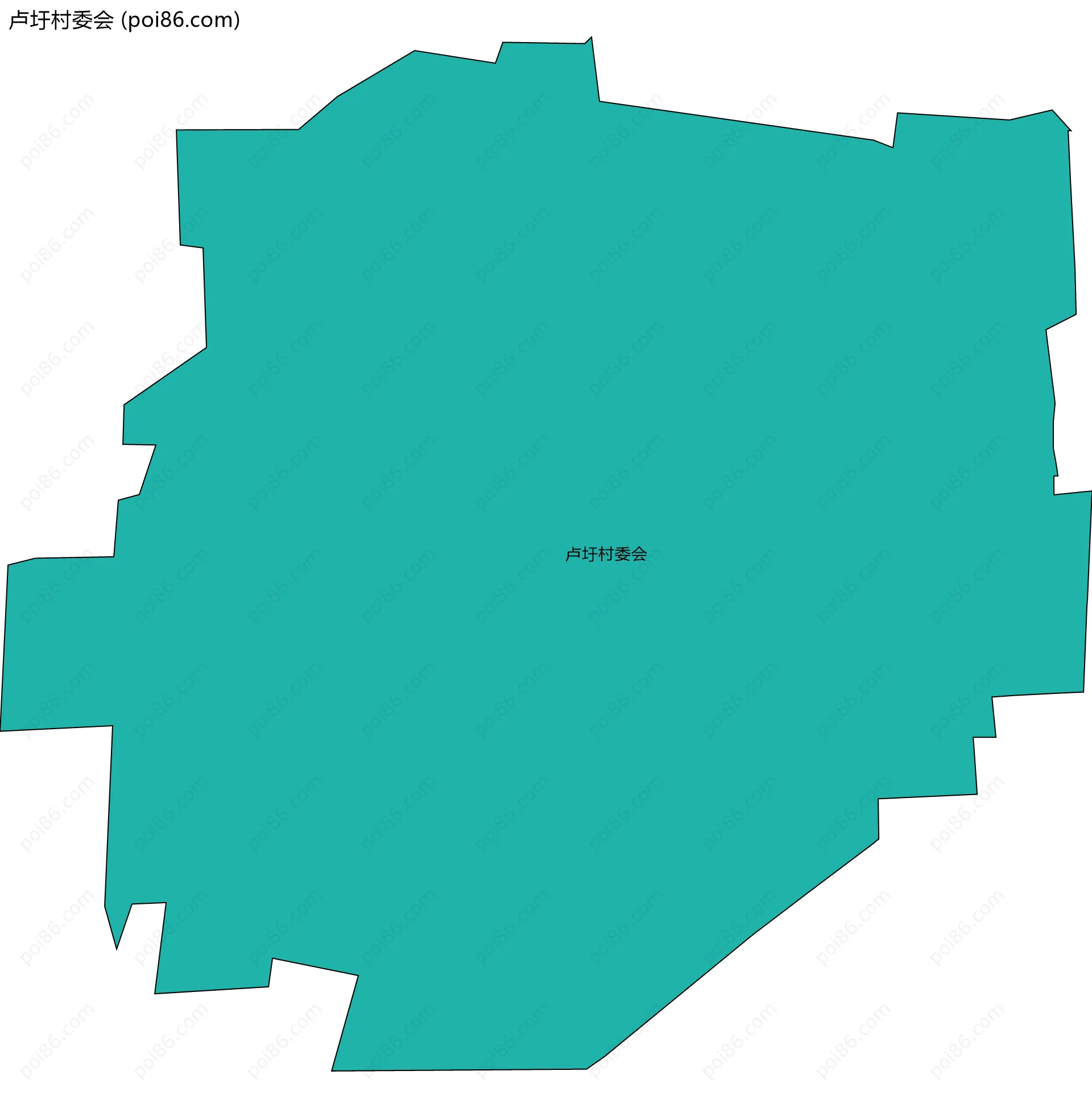 卢圩村委会边界地图