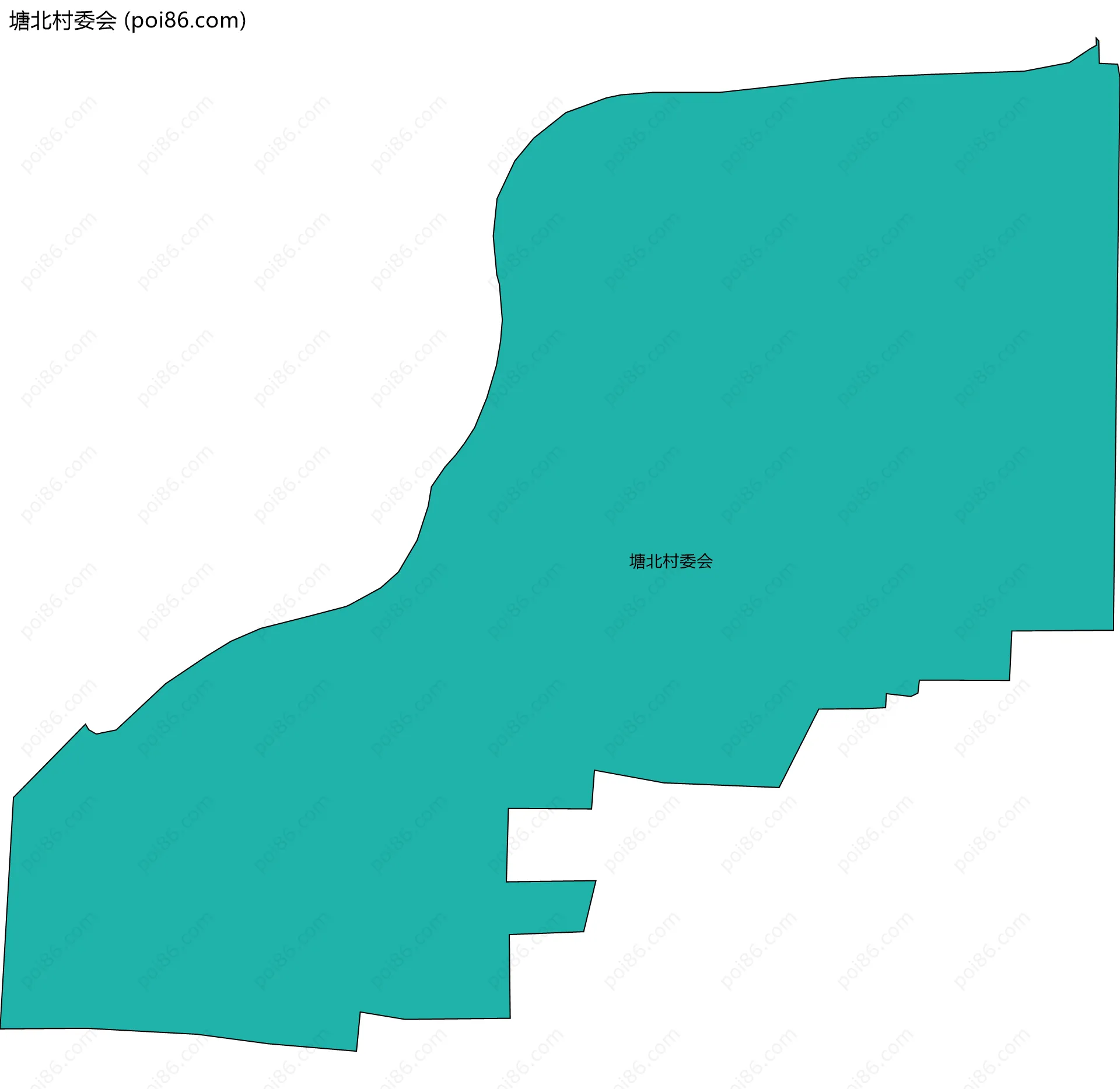 塘北村委会边界地图