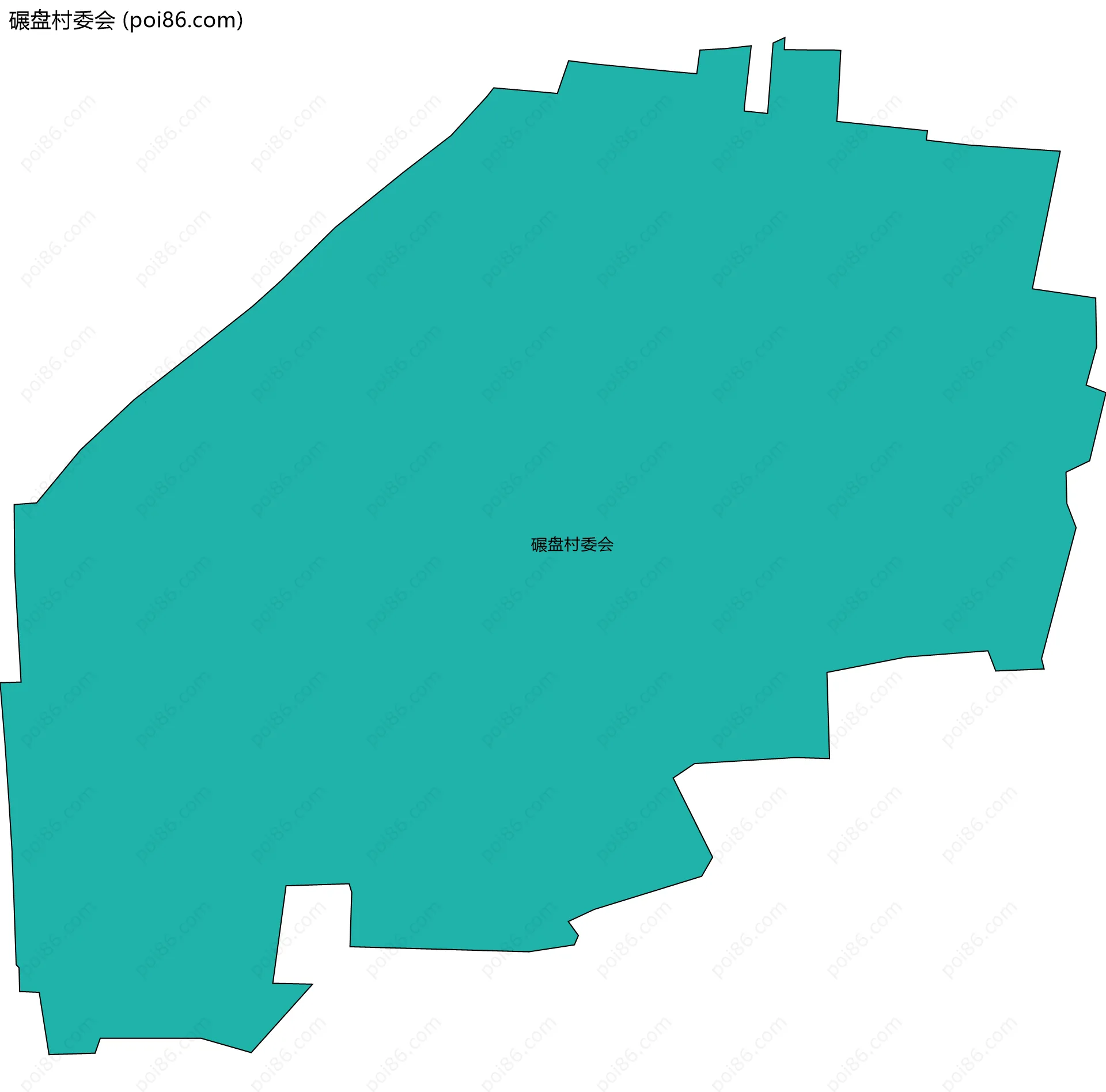 碾盘村委会边界地图