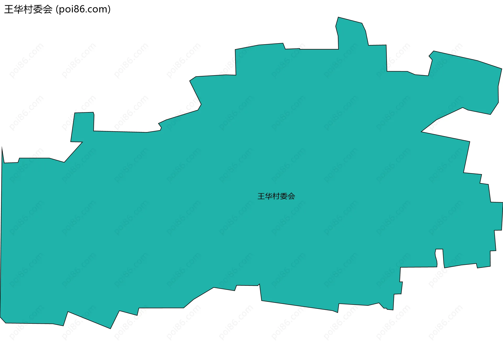 王华村委会边界地图