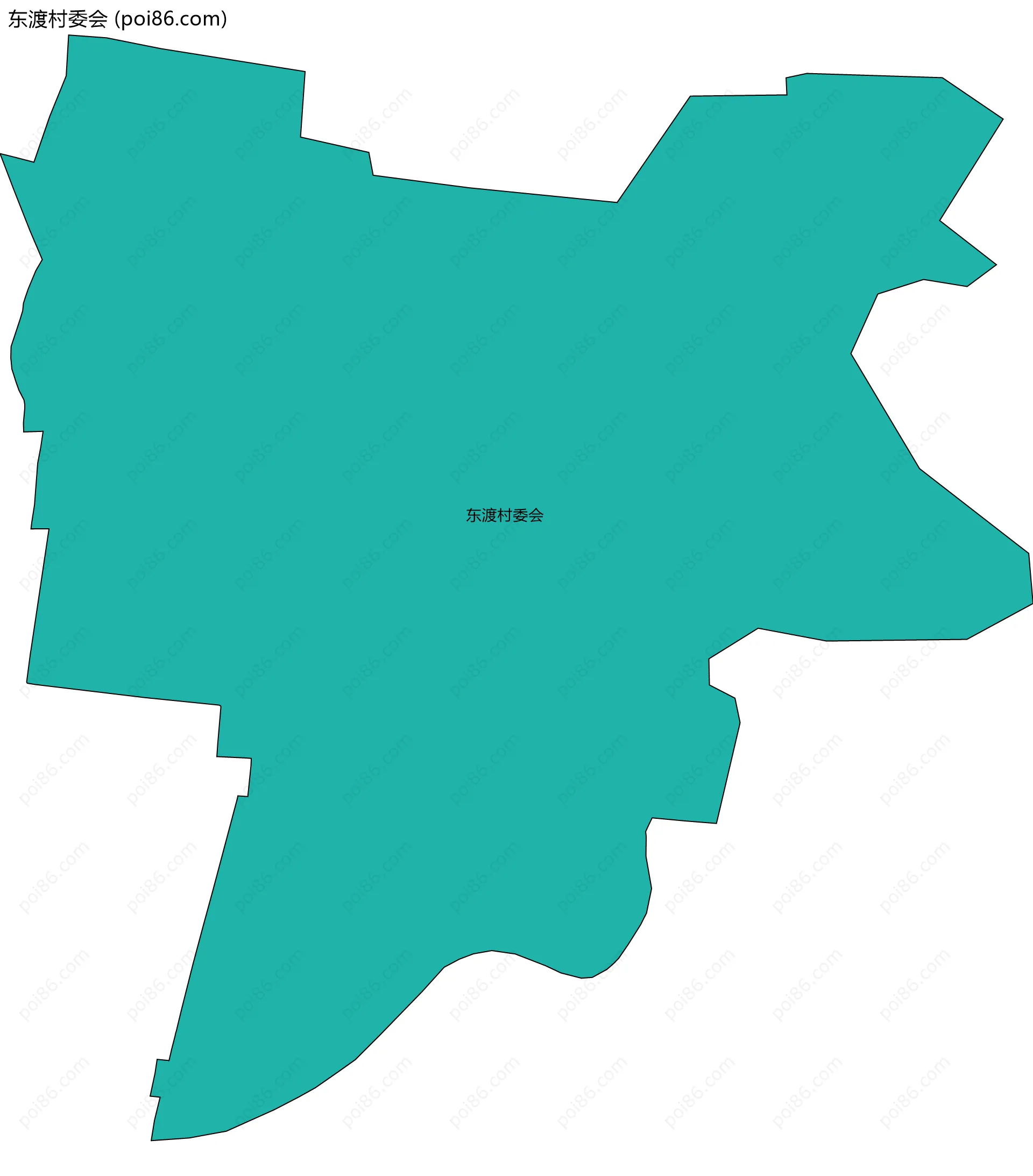 东渡村委会边界地图