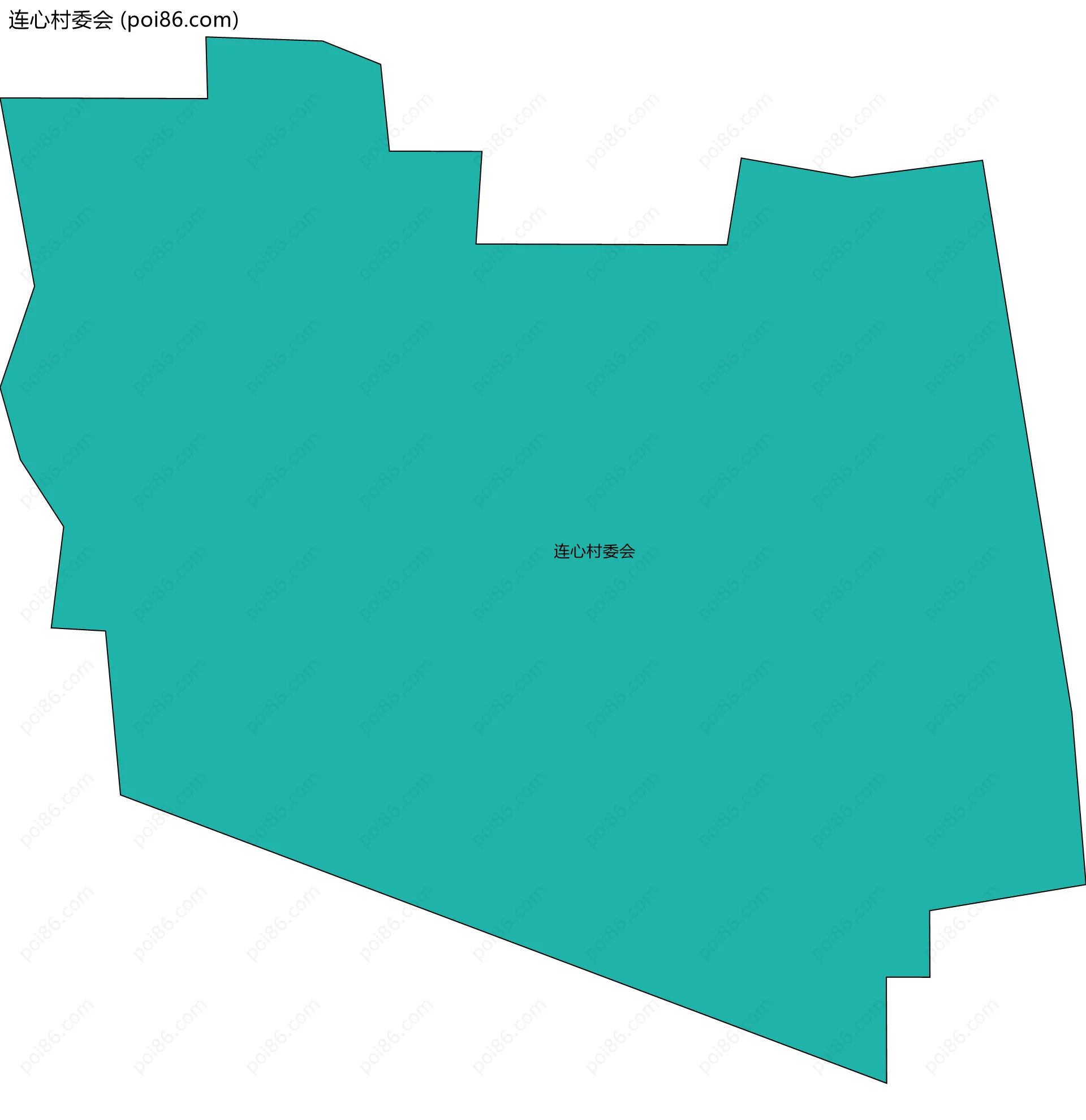 连心村委会边界地图