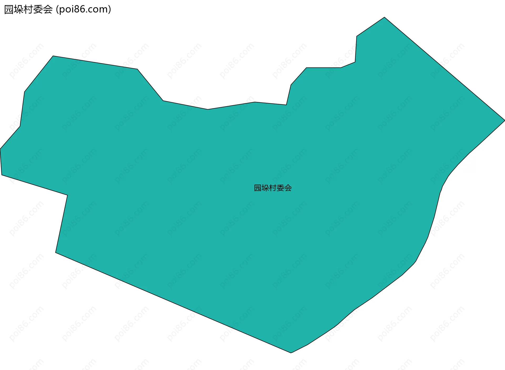 园垛村委会边界地图