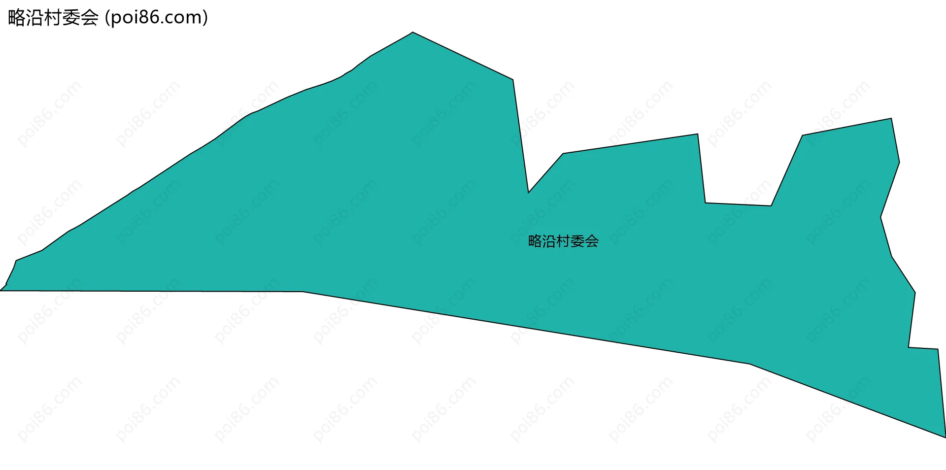 略沿村委会边界地图