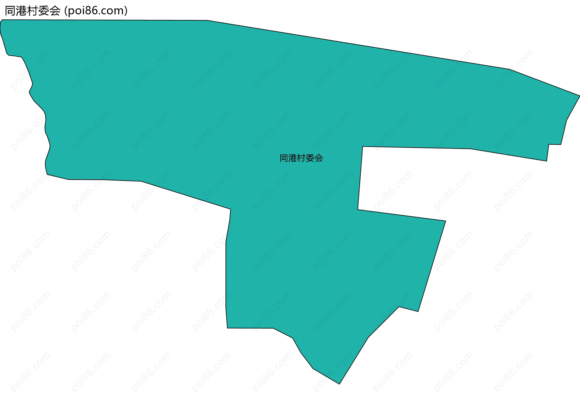 同港村委会边界地图