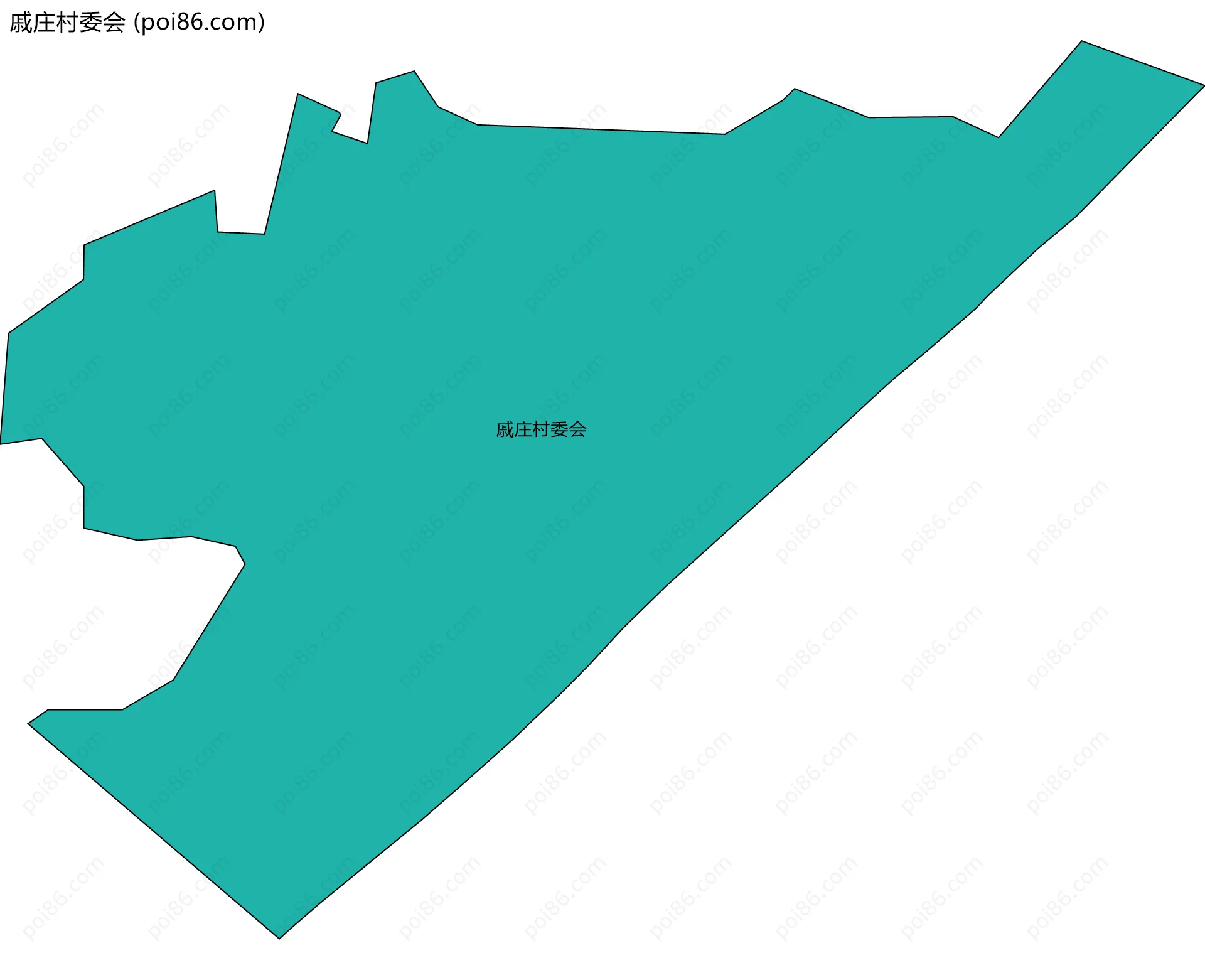 戚庄村委会边界地图