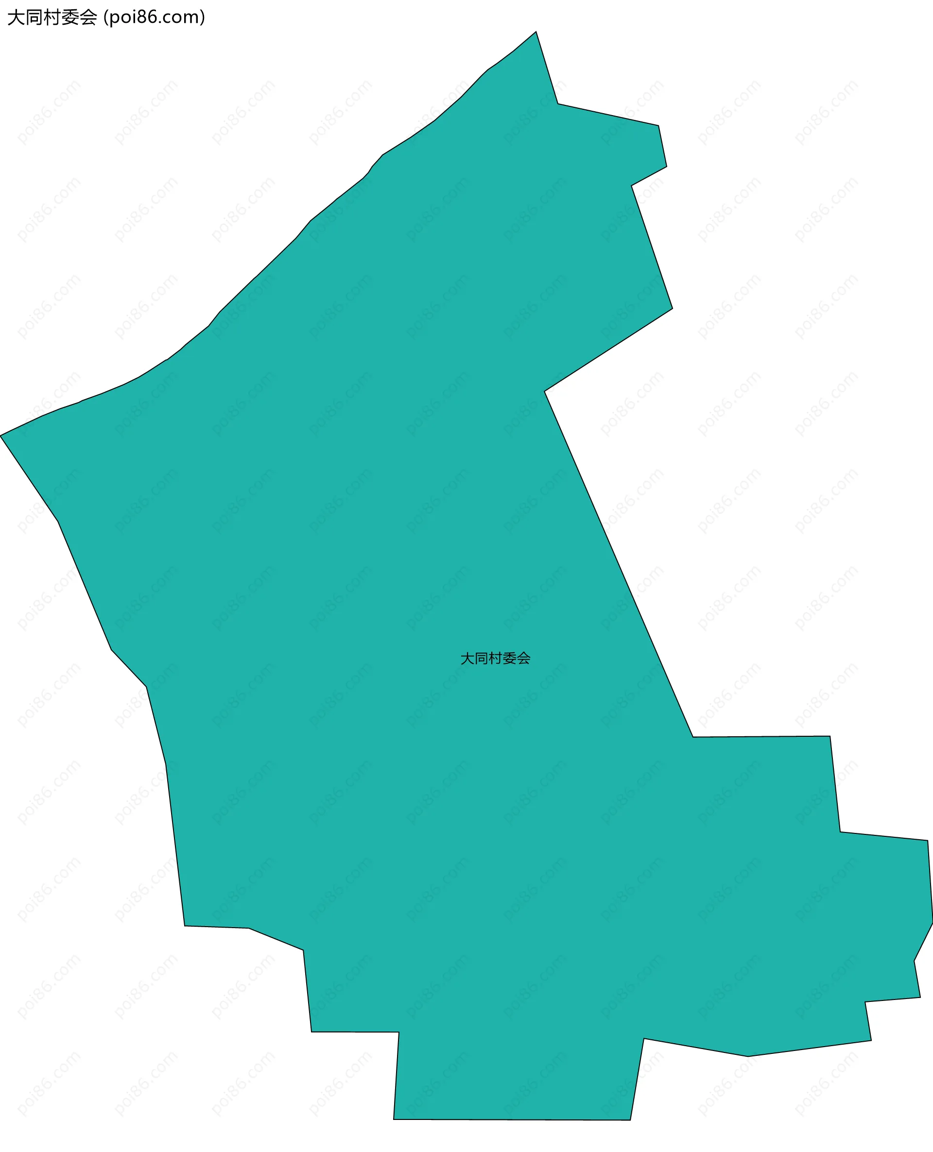 大同村委会边界地图