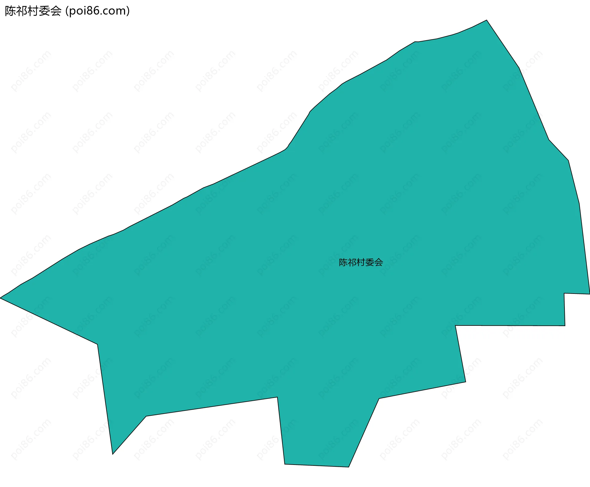 陈祁村委会边界地图