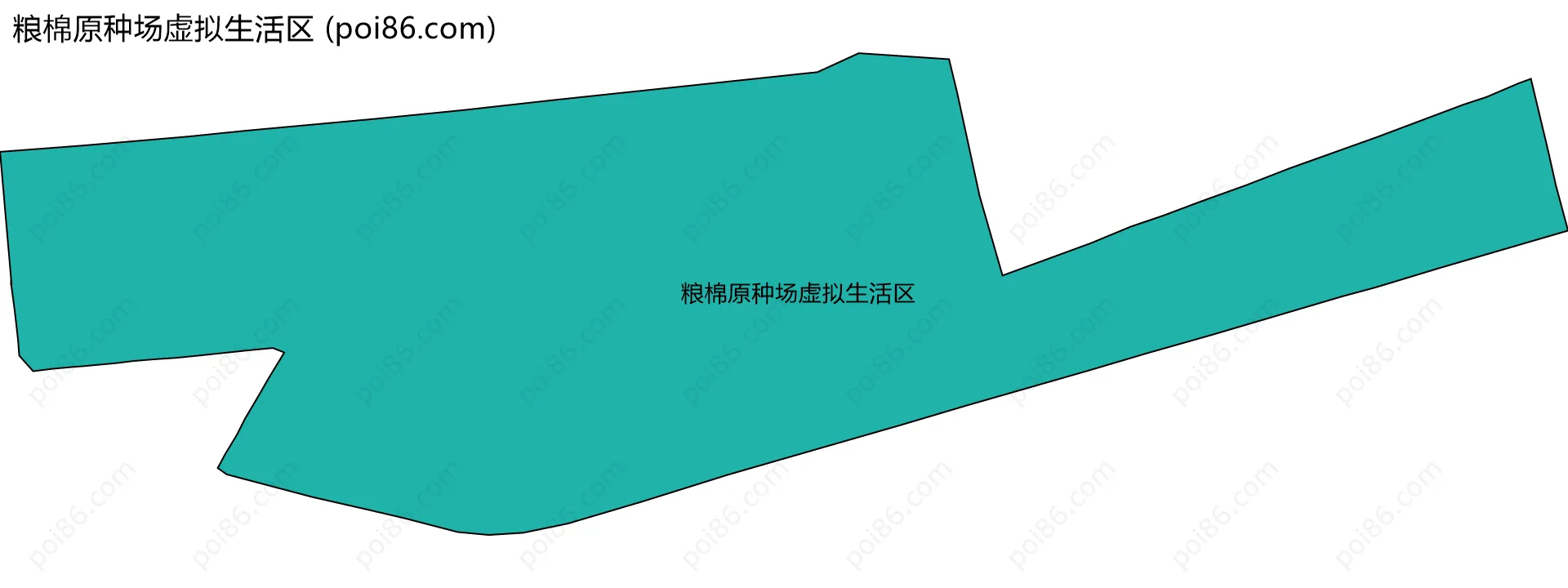 粮棉原种场虚拟生活区边界地图