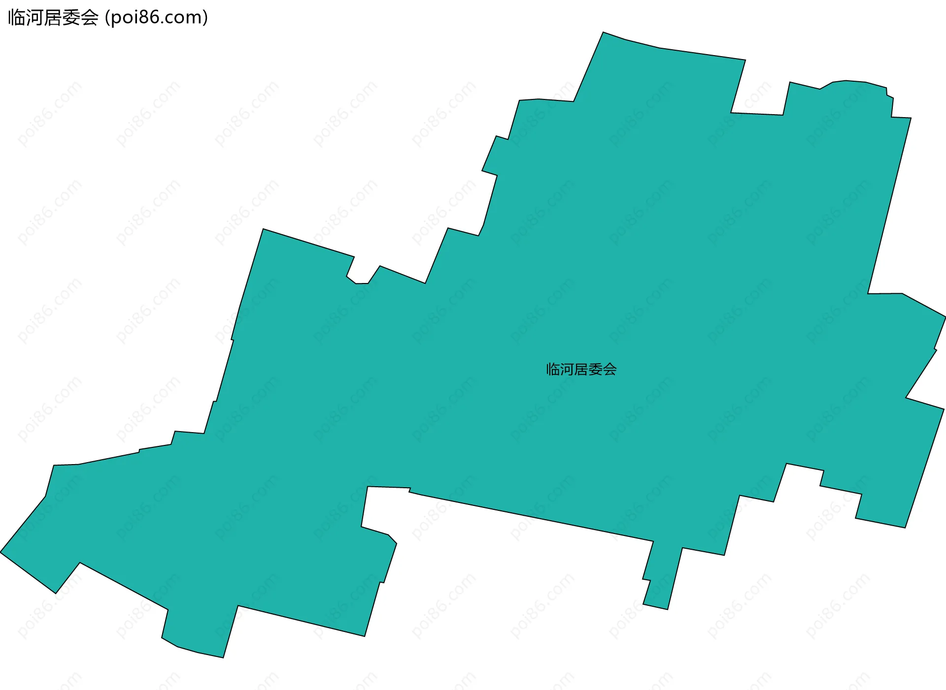 临河居委会边界地图