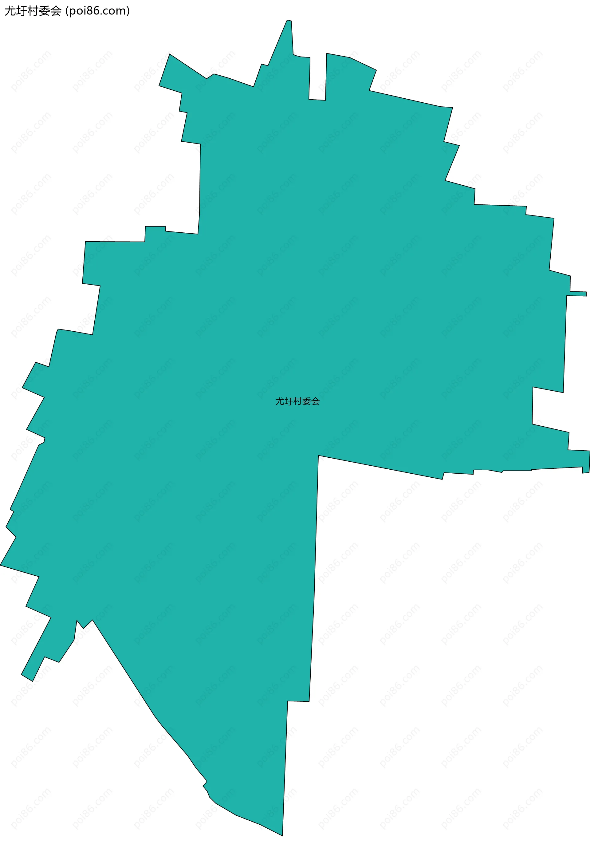 尤圩村委会边界地图