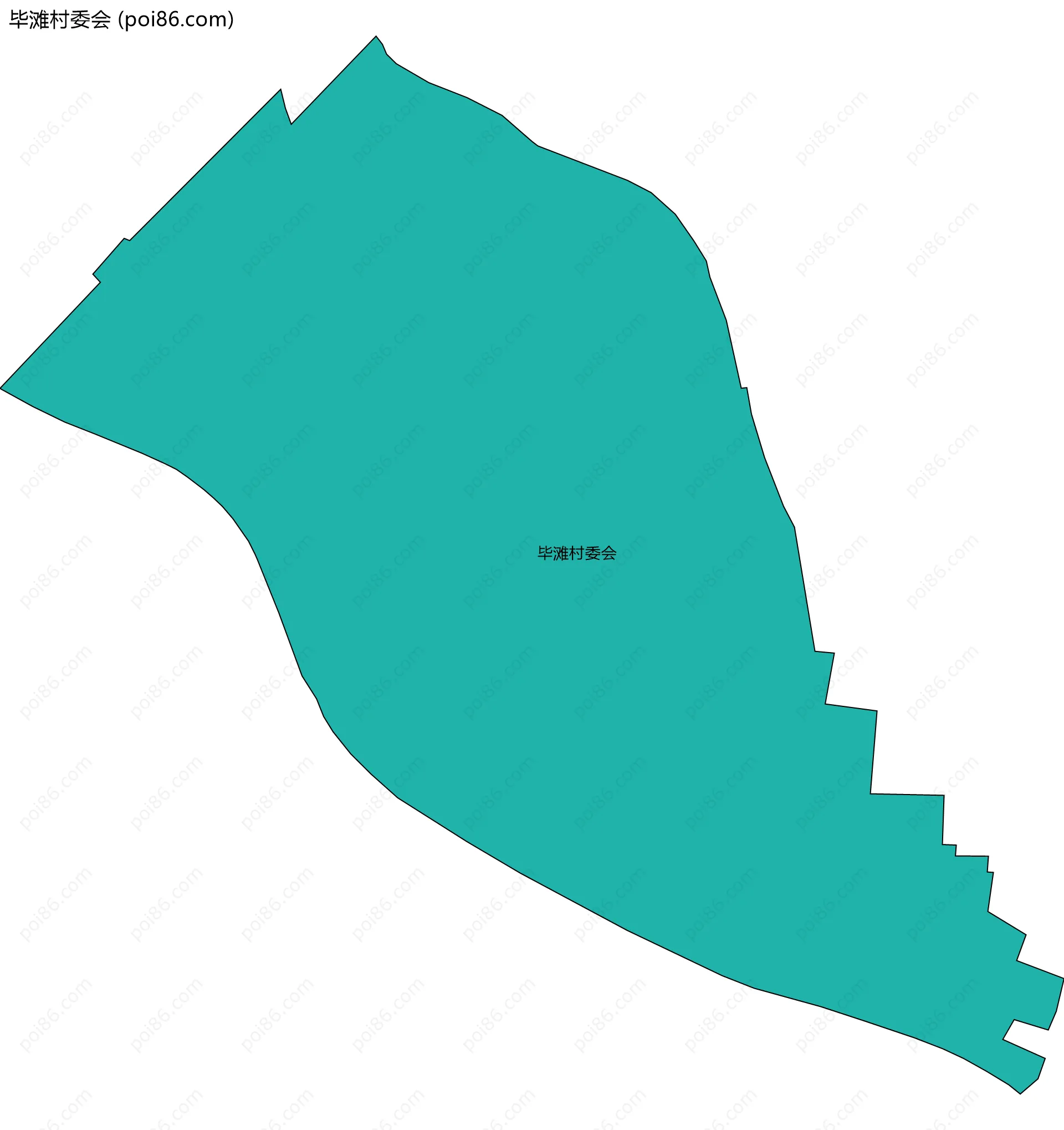 毕滩村委会边界地图